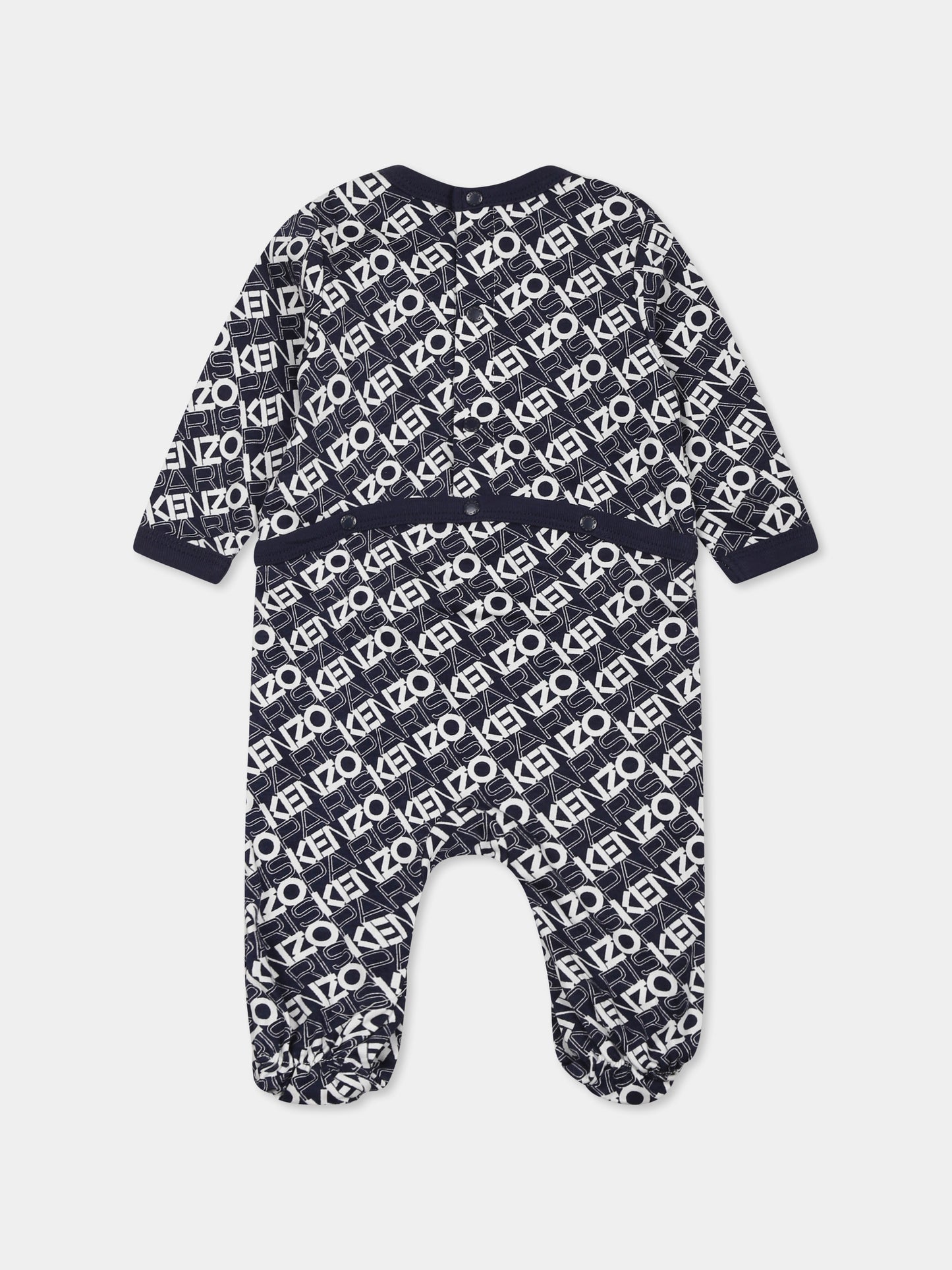 Set tutine multicolor per neonato con logo,Kenzo Kids,K60872 117