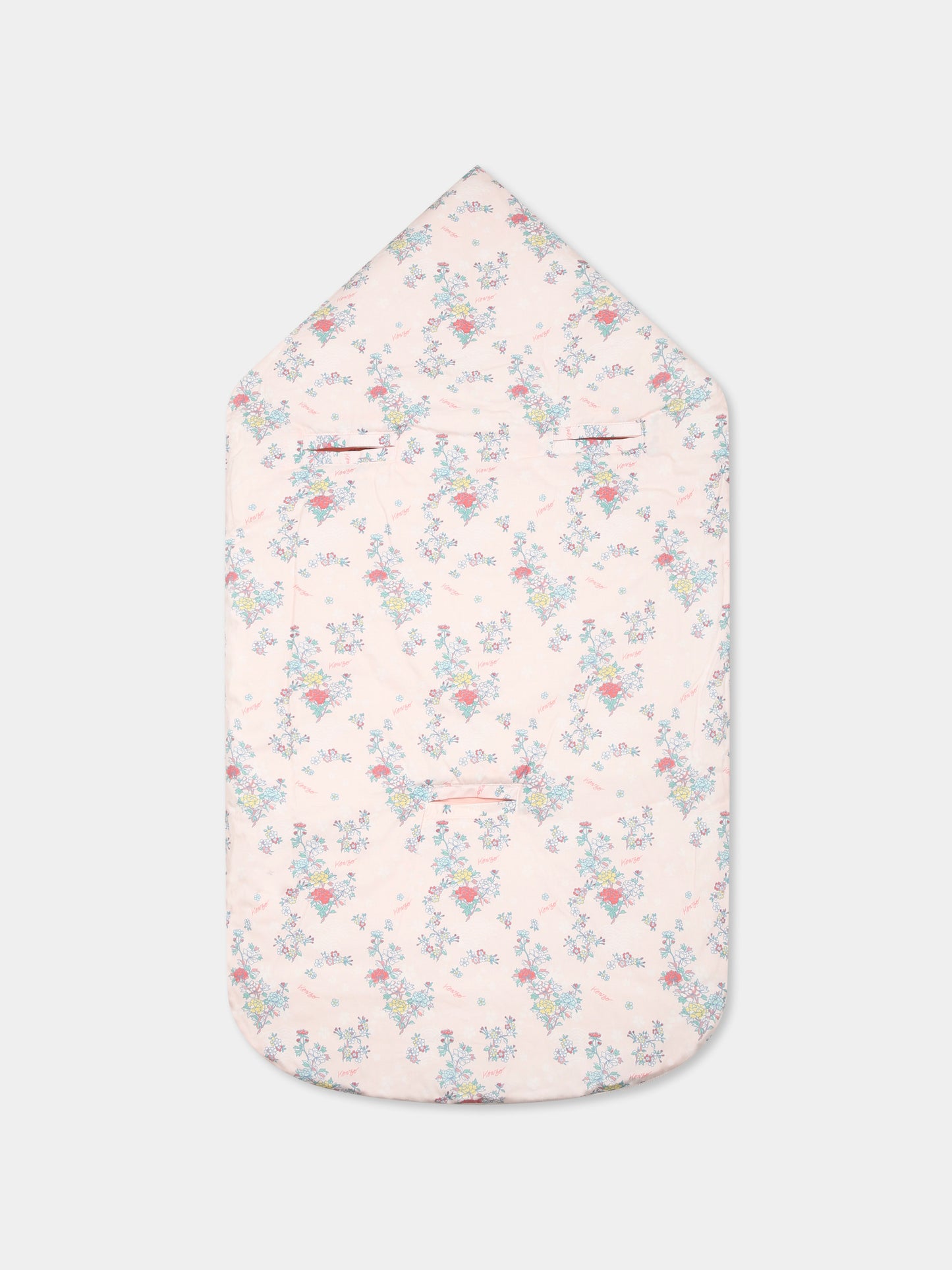 Sacco nanna rosa reversibile per neonata con stampa  floreale,Kenzo Kids,K60878 47R