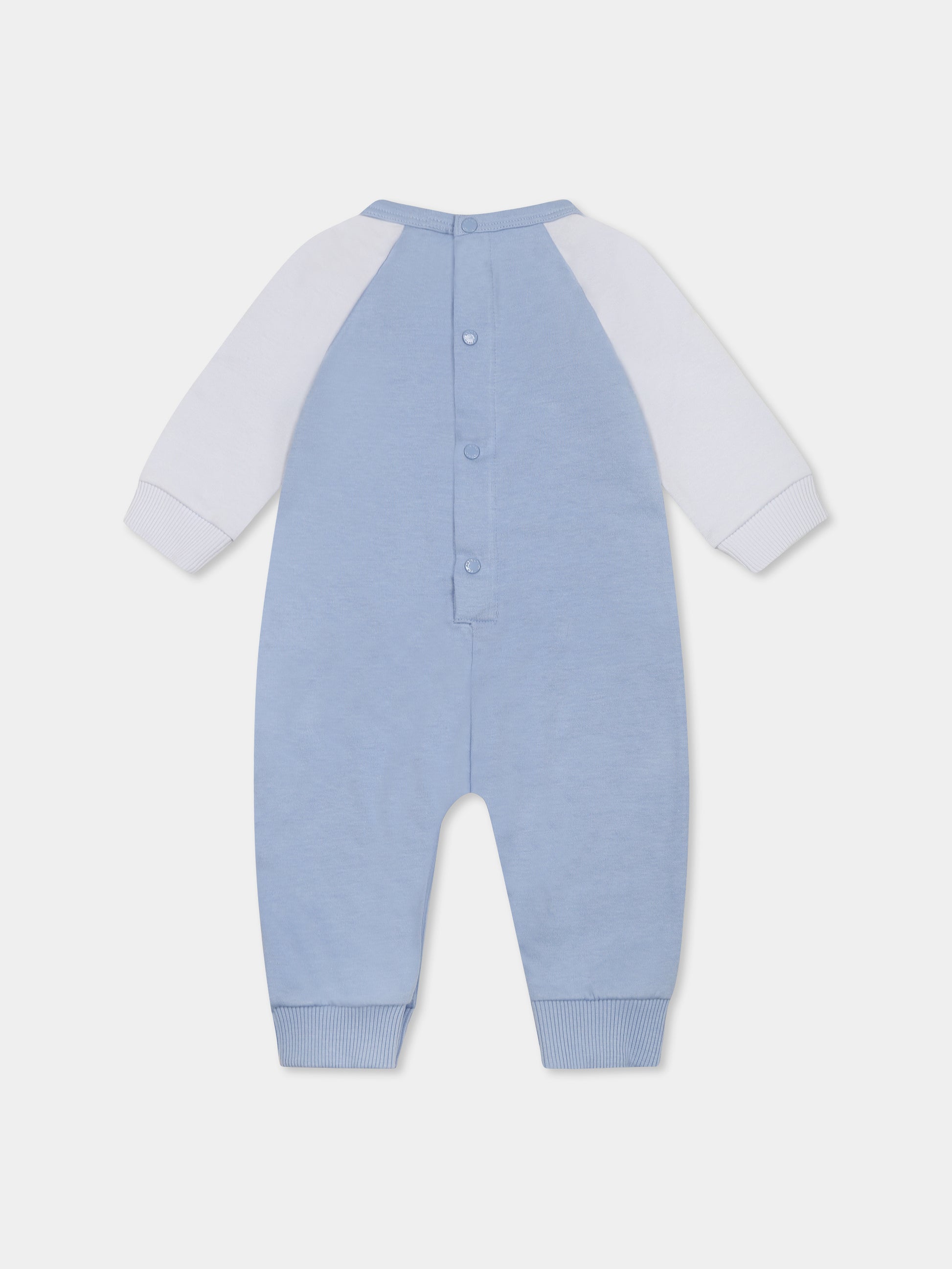 Tutina celeste per neonato con tigre,Kenzo Kids,K60858 77A