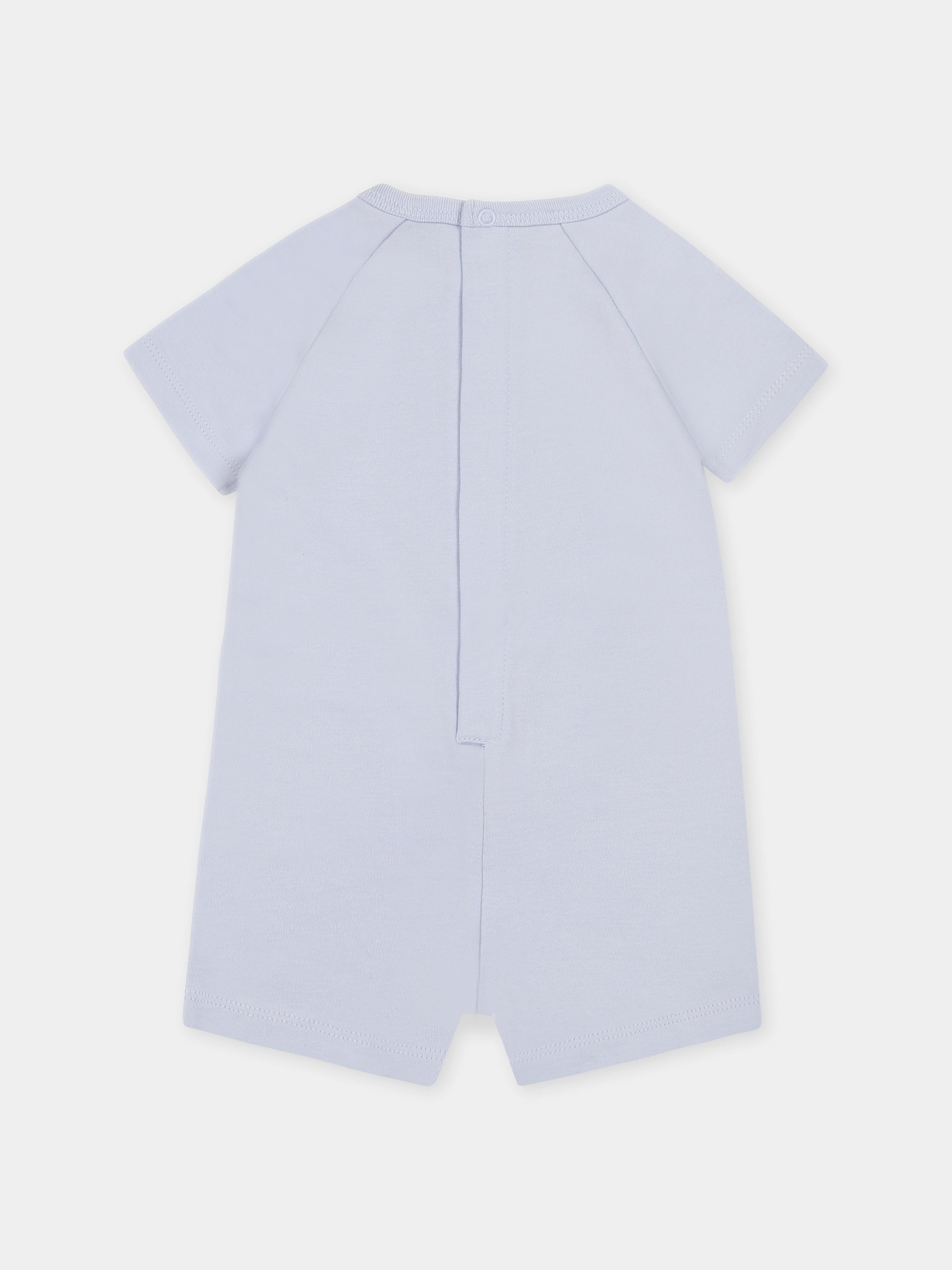 Pagliaccetto celeste per neonato con tigre,Kenzo Kids,K60854 771