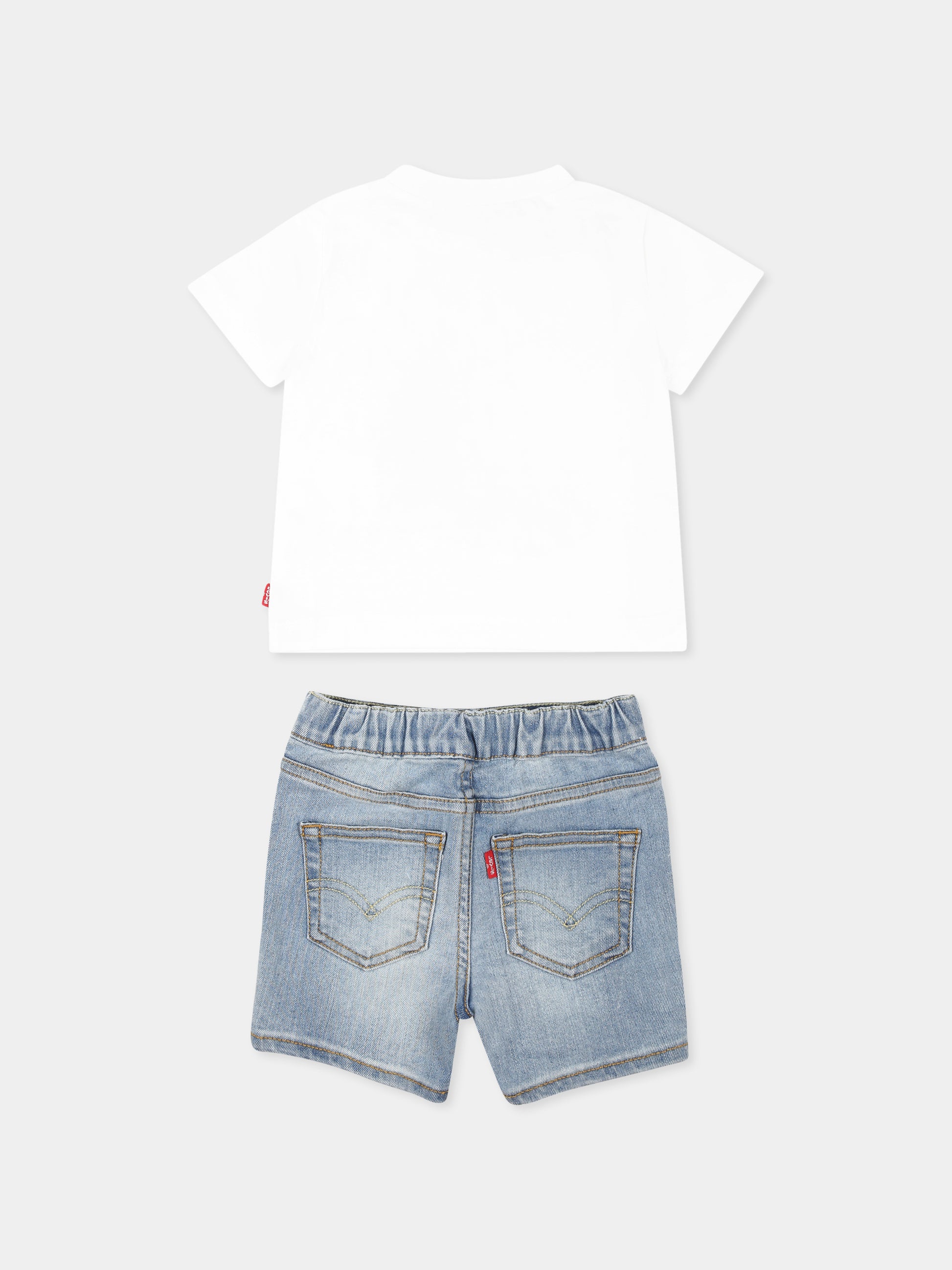 Completo multicolor per neonato con orsetto e logo,Levi's Kids,M326 W1T