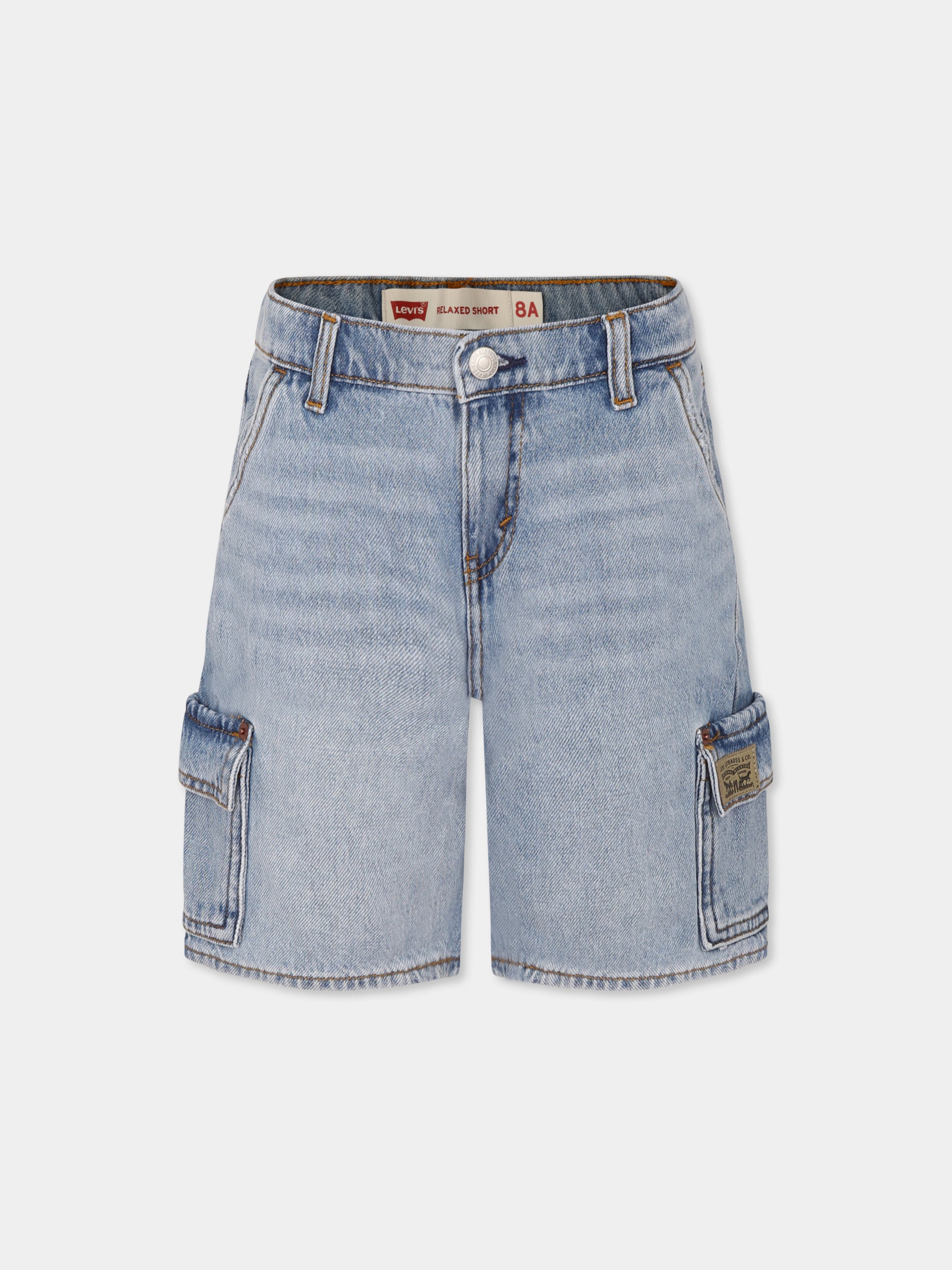 Shorts denim per bambino con logo,Levi's Kids,M377 L9K
