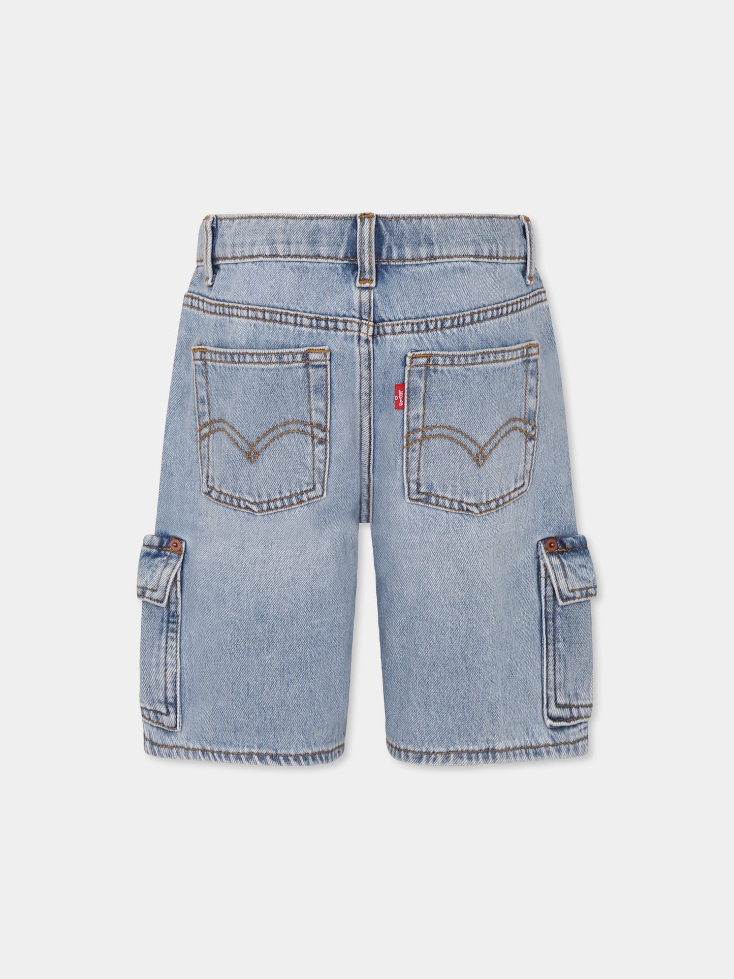 Shorts denim per bambino con logo,Levi's Kids,M377 L9K