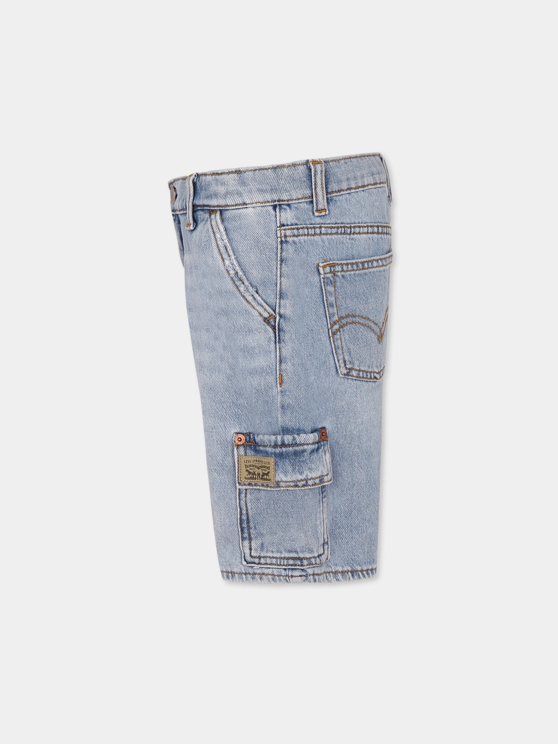 Shorts denim per bambino con logo,Levi's Kids,M377 L9K