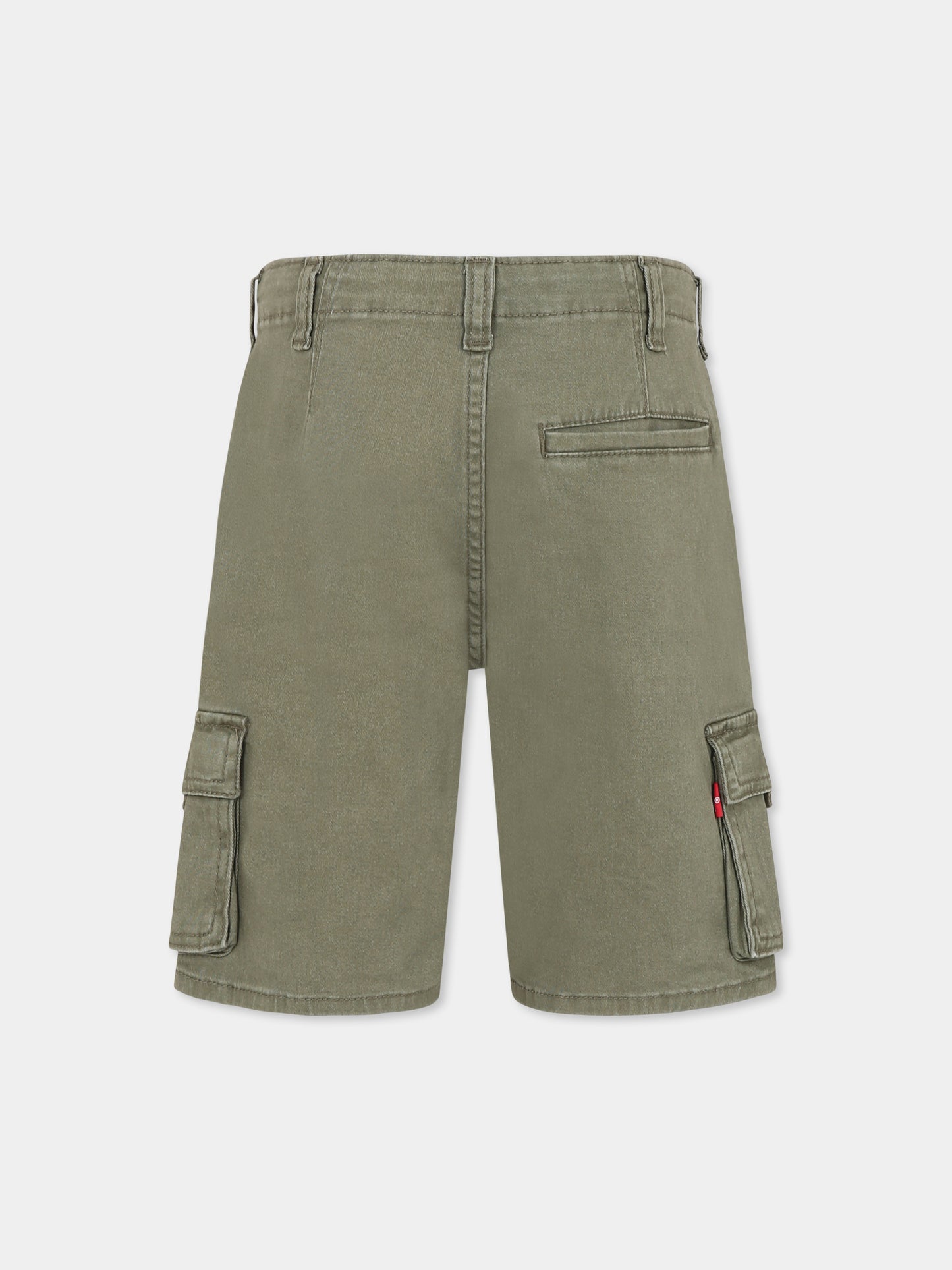 Shorts verdi per bambino,Levi's Kids,M381 EHF