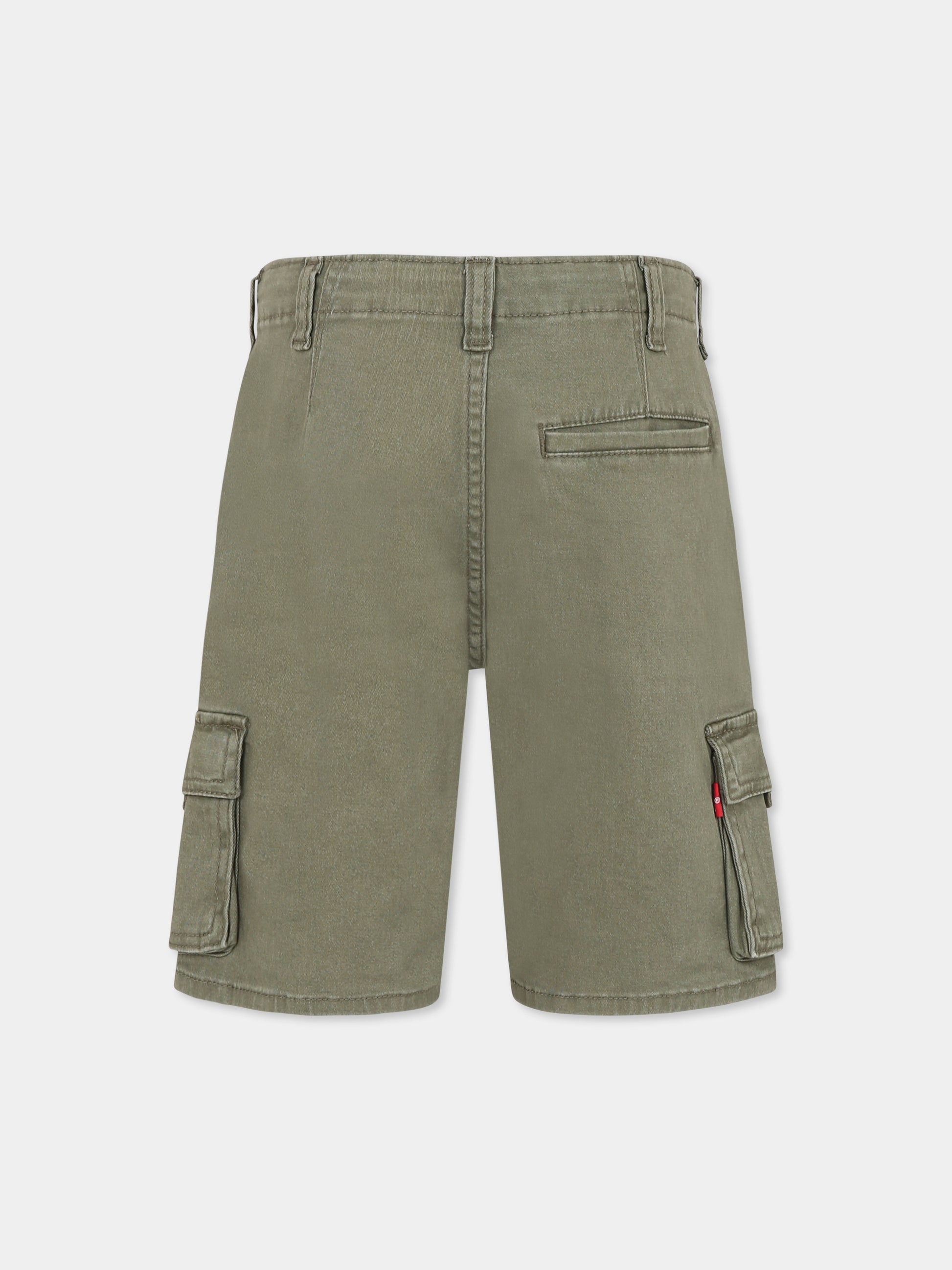 Shorts verdi per bambino,Levi's Kids,M381 EHF
