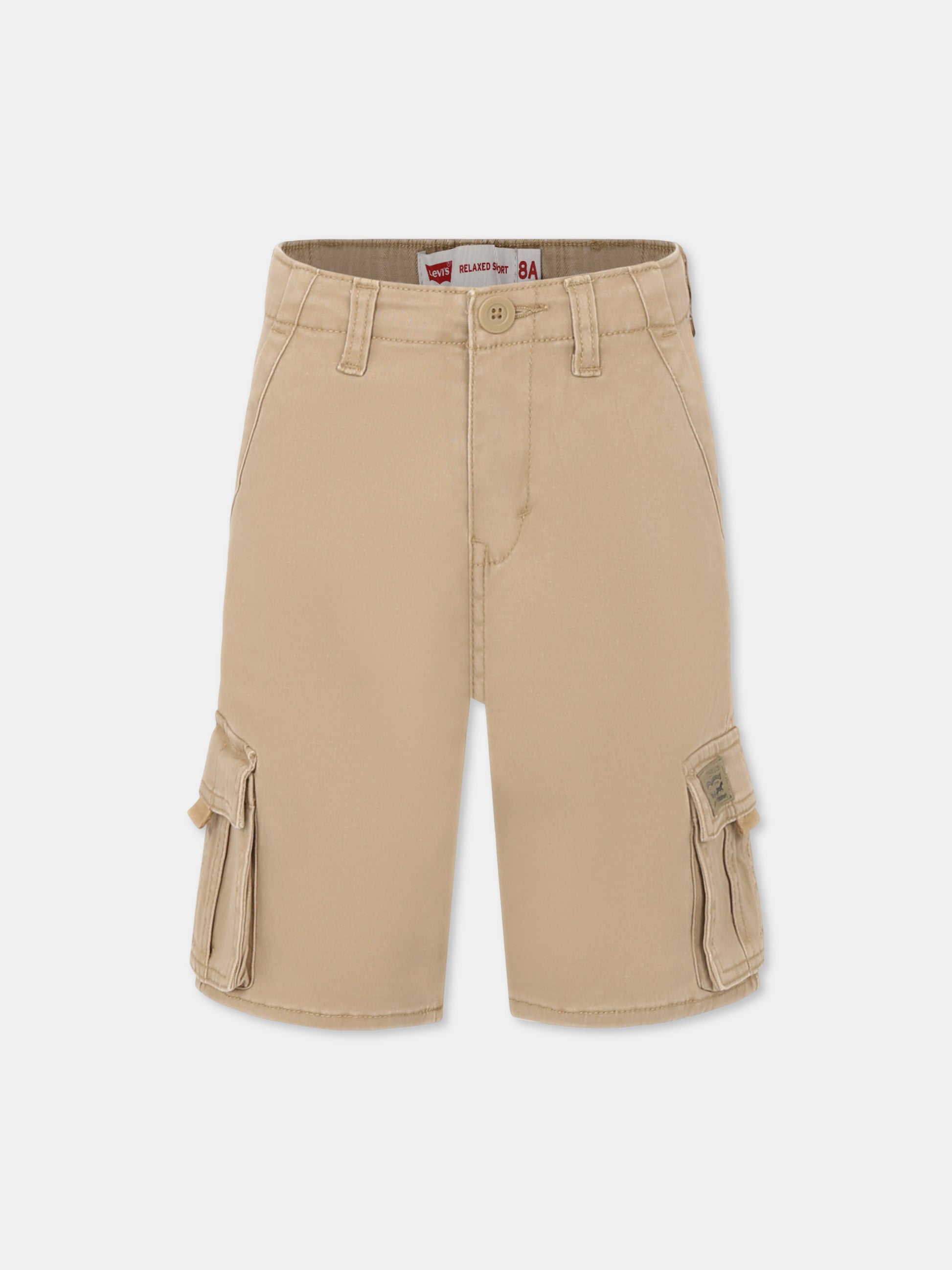 Shorts beige per bambino,Levi's Kids,M381 Y16
