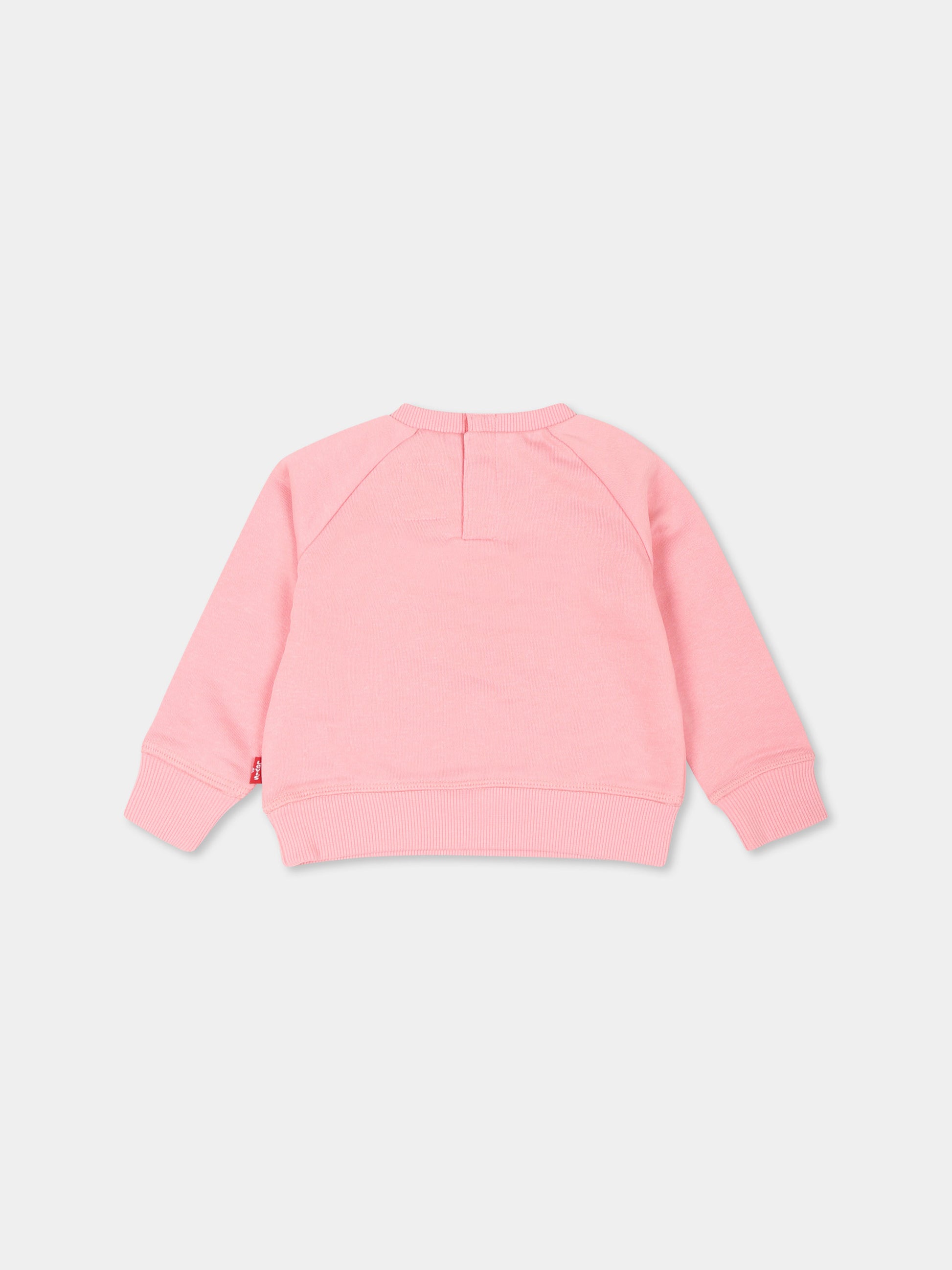 Felpa rosa per neonata con logo,Levi's Kids,23WMLK1E6660 AFT