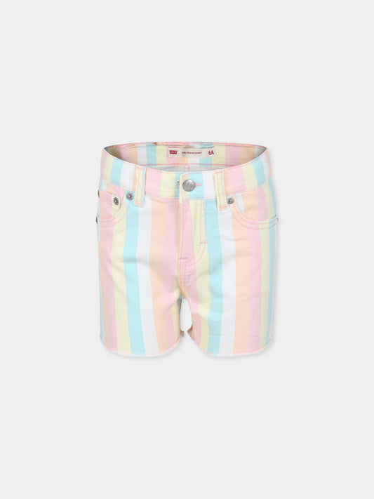 Shorts multicolor per bambina con logo,Levi's Kids,24SLK3EK272 Y6I