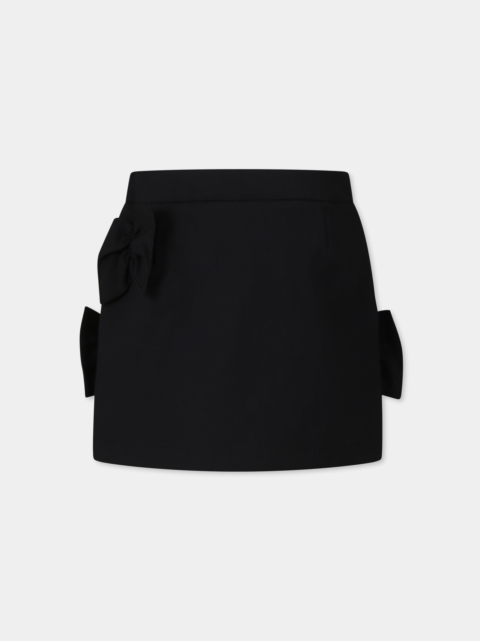 Gonna nera per bambina con fiocchi,Simonetta,SW7A31 S0201 930