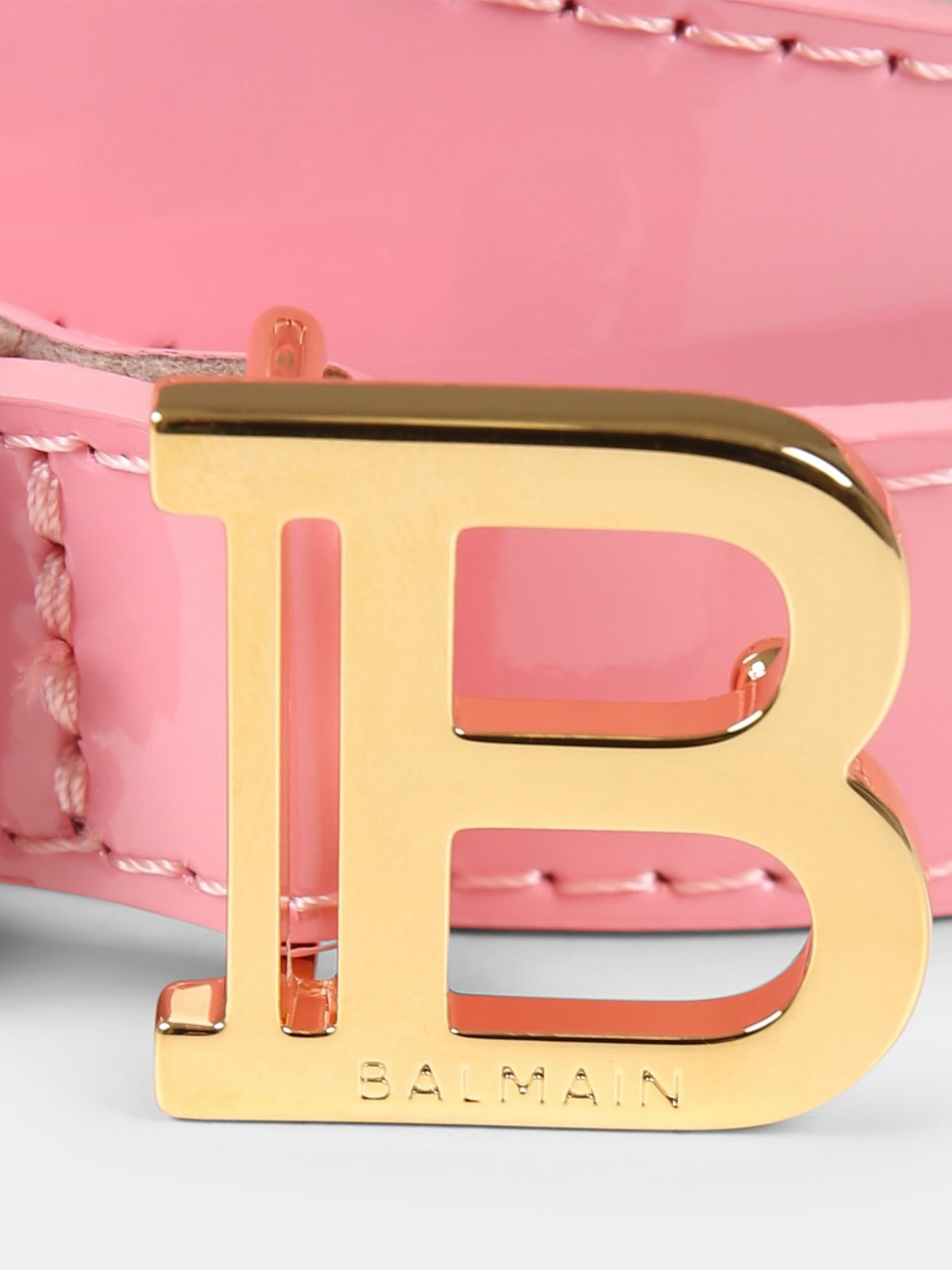 Pink belt for girl with logo