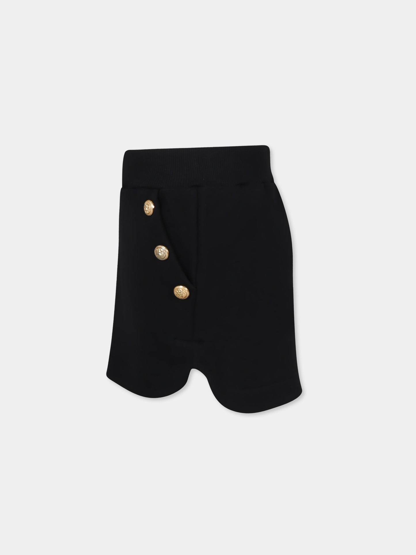 Gonna nera per bambina,Balmain Kids,BW7A21 Z1753 930OR