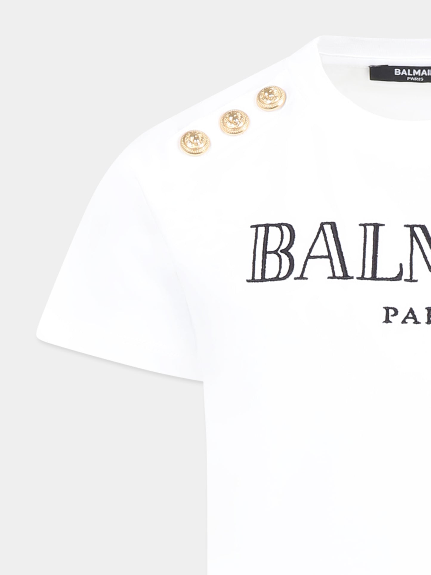 White t-shirt for kids with logo