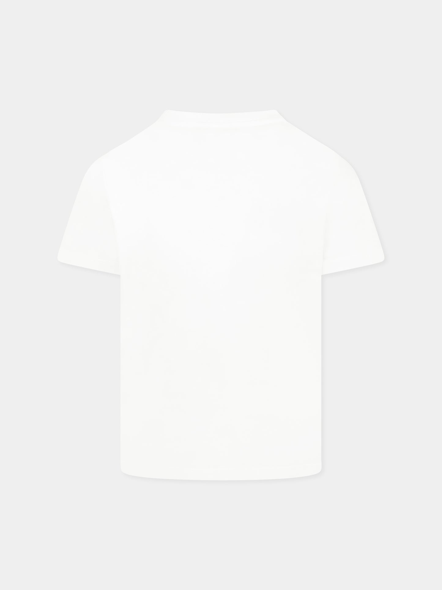 White t-shirt for kids with logo