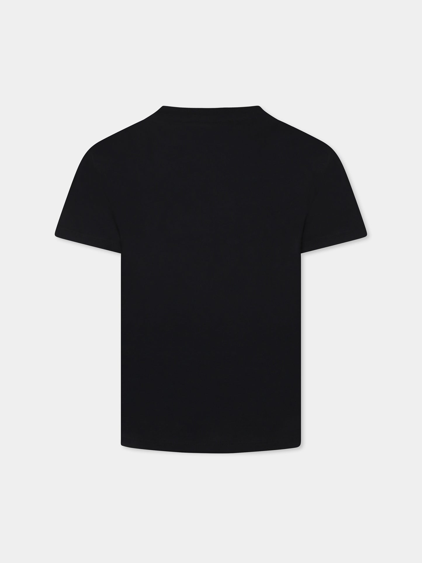 Black t-shirt for kids with logo