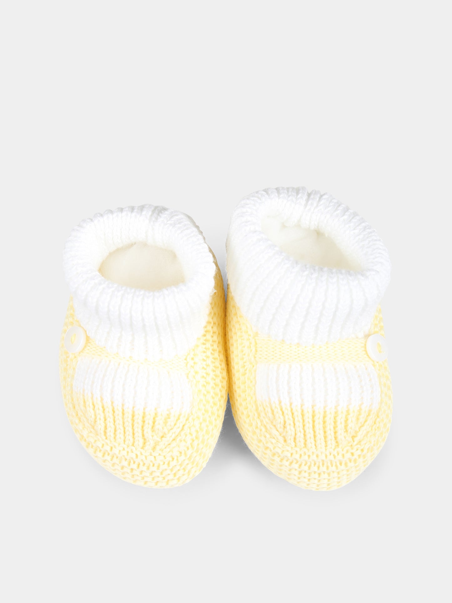 Babbucce gialle per neonati,Little Bear,1137 BIANCO/GIALLO