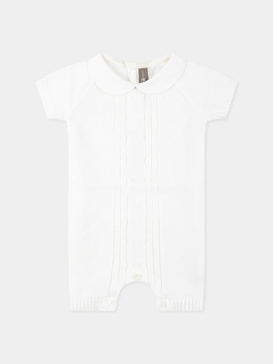 Pagliaccetto bianco per neonati,Little Bear,1113 BIANCO