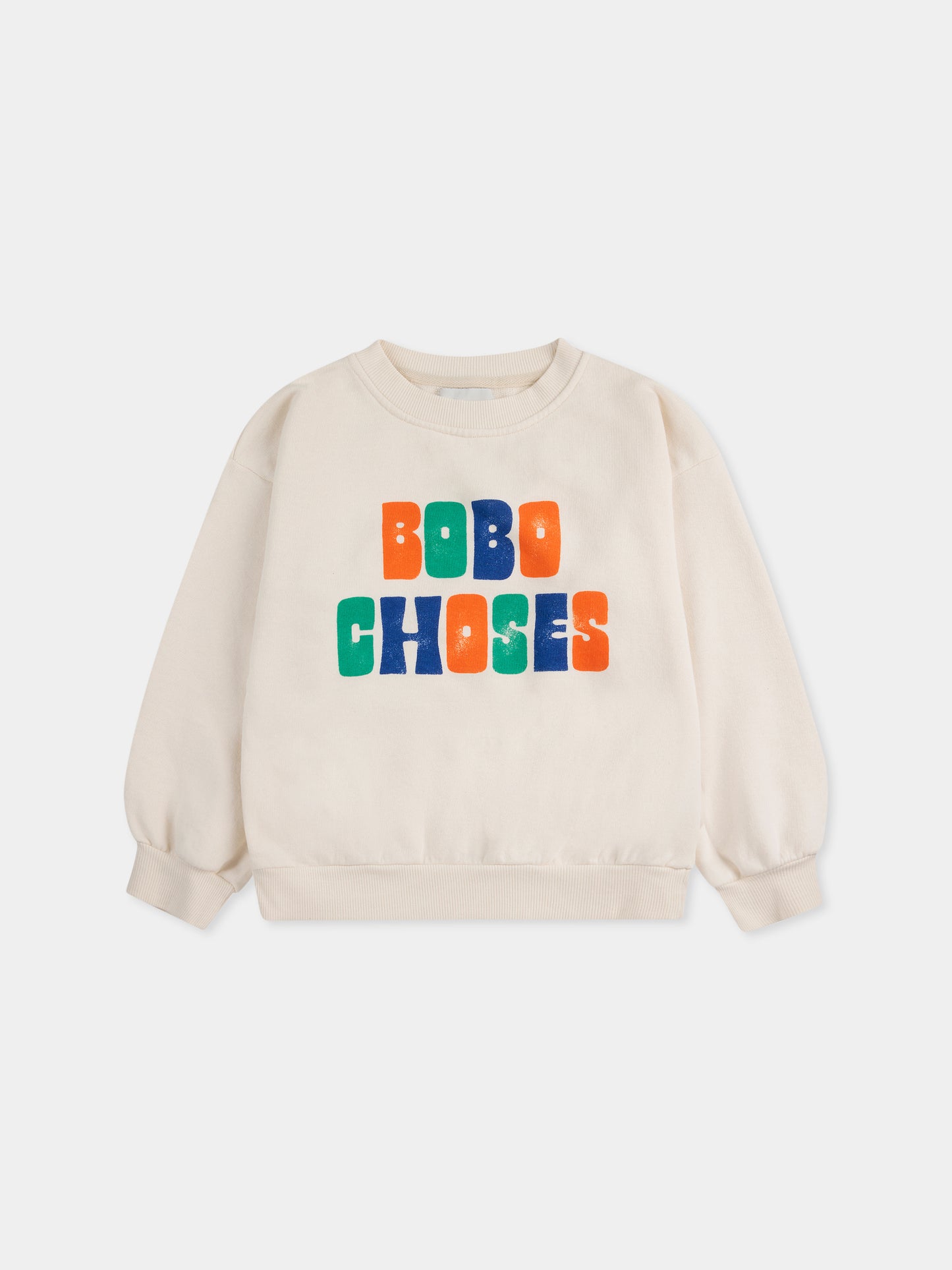 Felpa avorio per bambini con logo,Bobo Choses,B125AC129