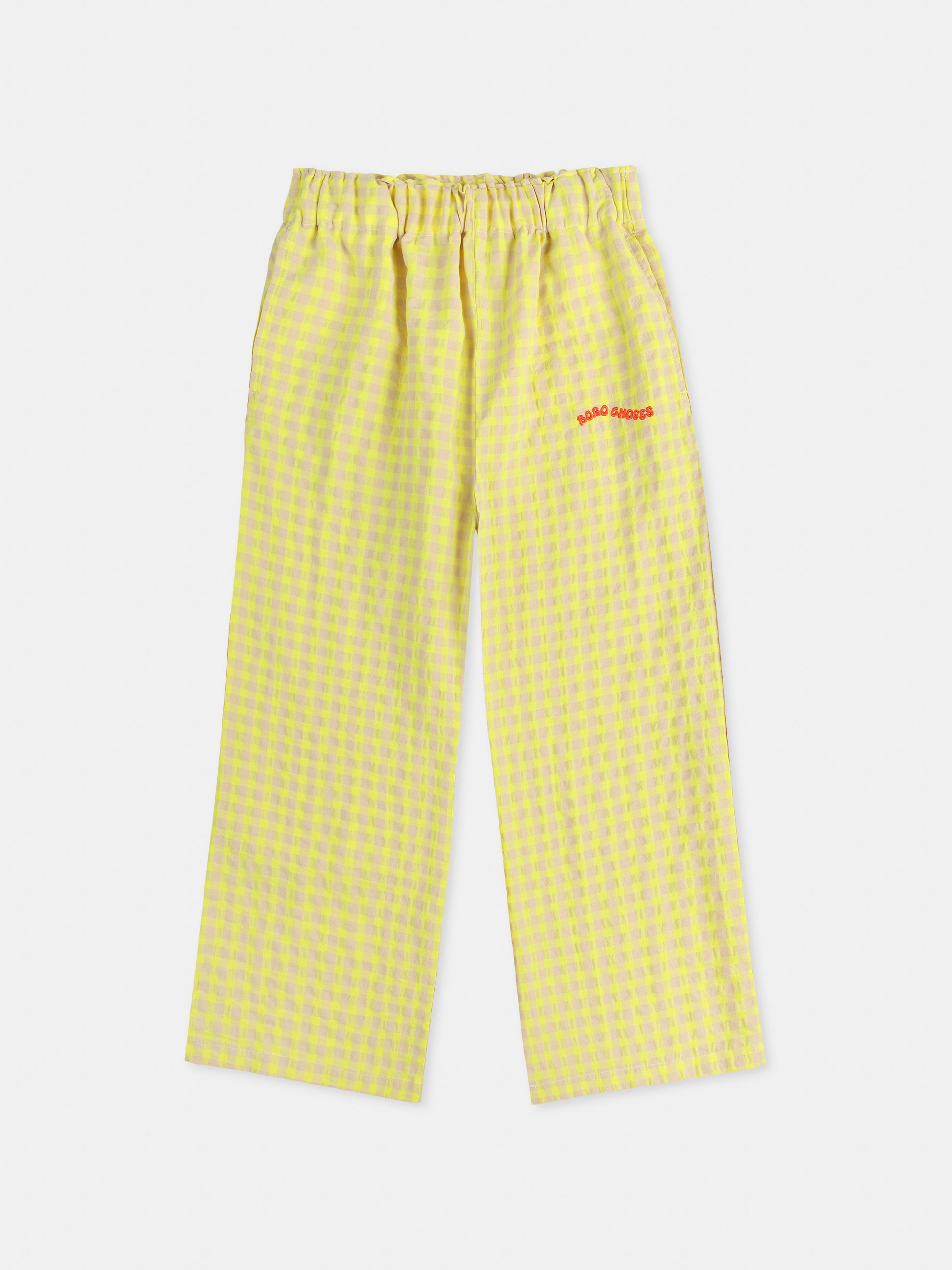 Pantaloni gialli per bambini con logo,Bobo Choses,B125AC082