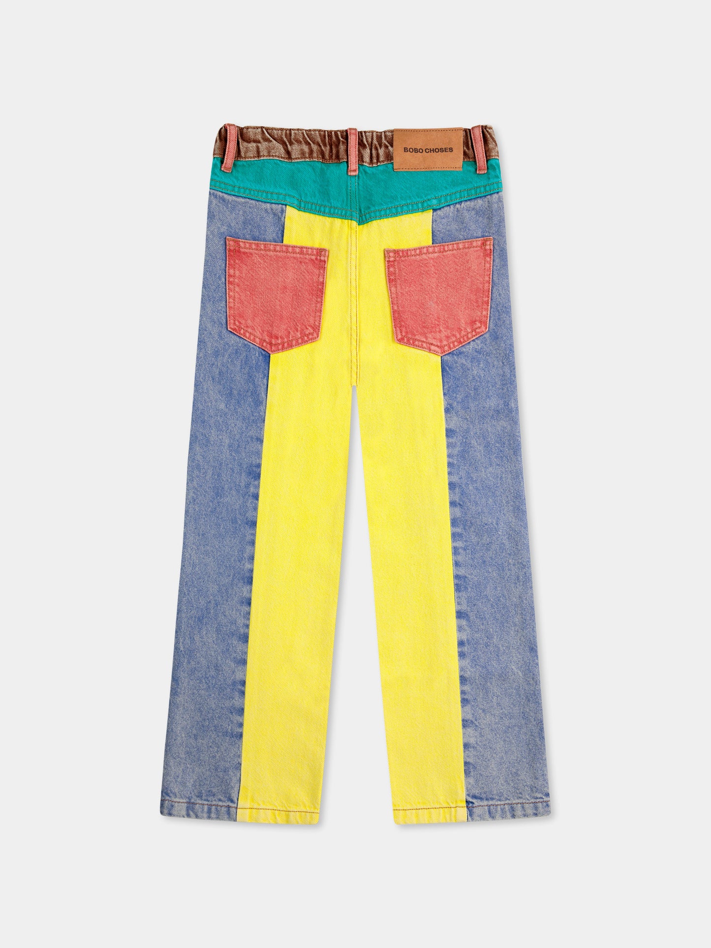 Jeans multicolor per bambini con logo,Bobo Choses,B125AC087