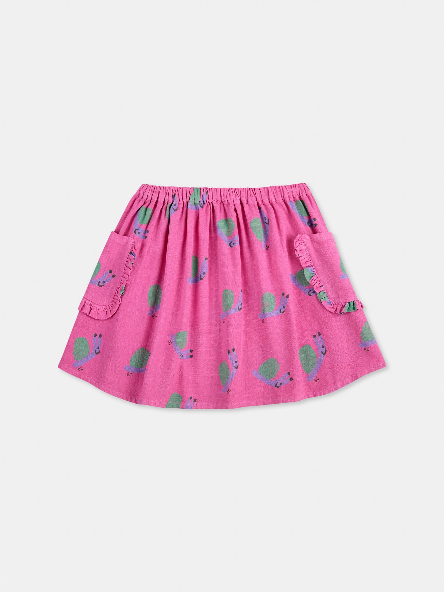 Gonna fucsia per bambina con lumache all over,Bobo Choses,B125AC069