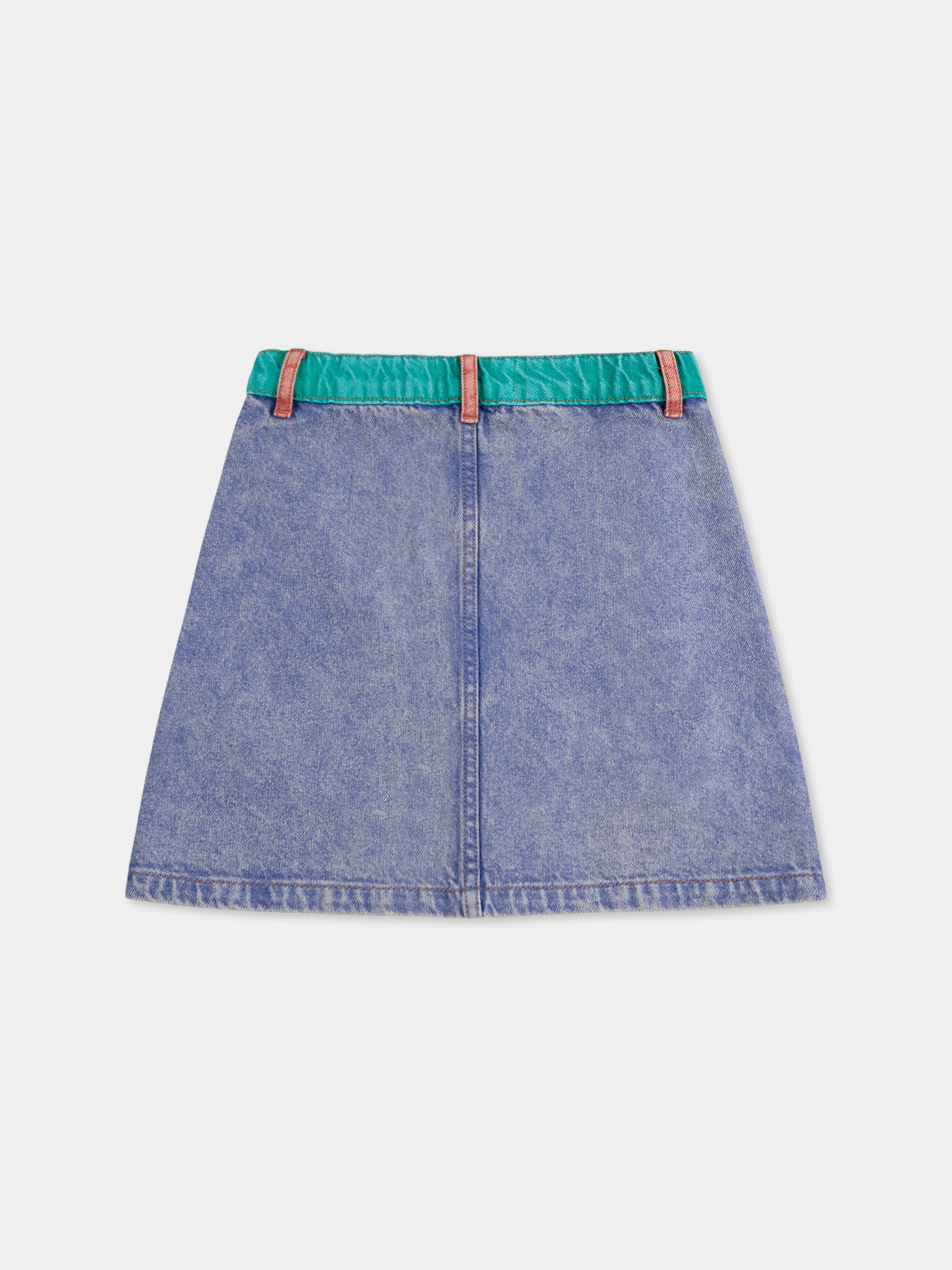 Gonna denim per bambina con logo,Bobo Choses,B125AC072