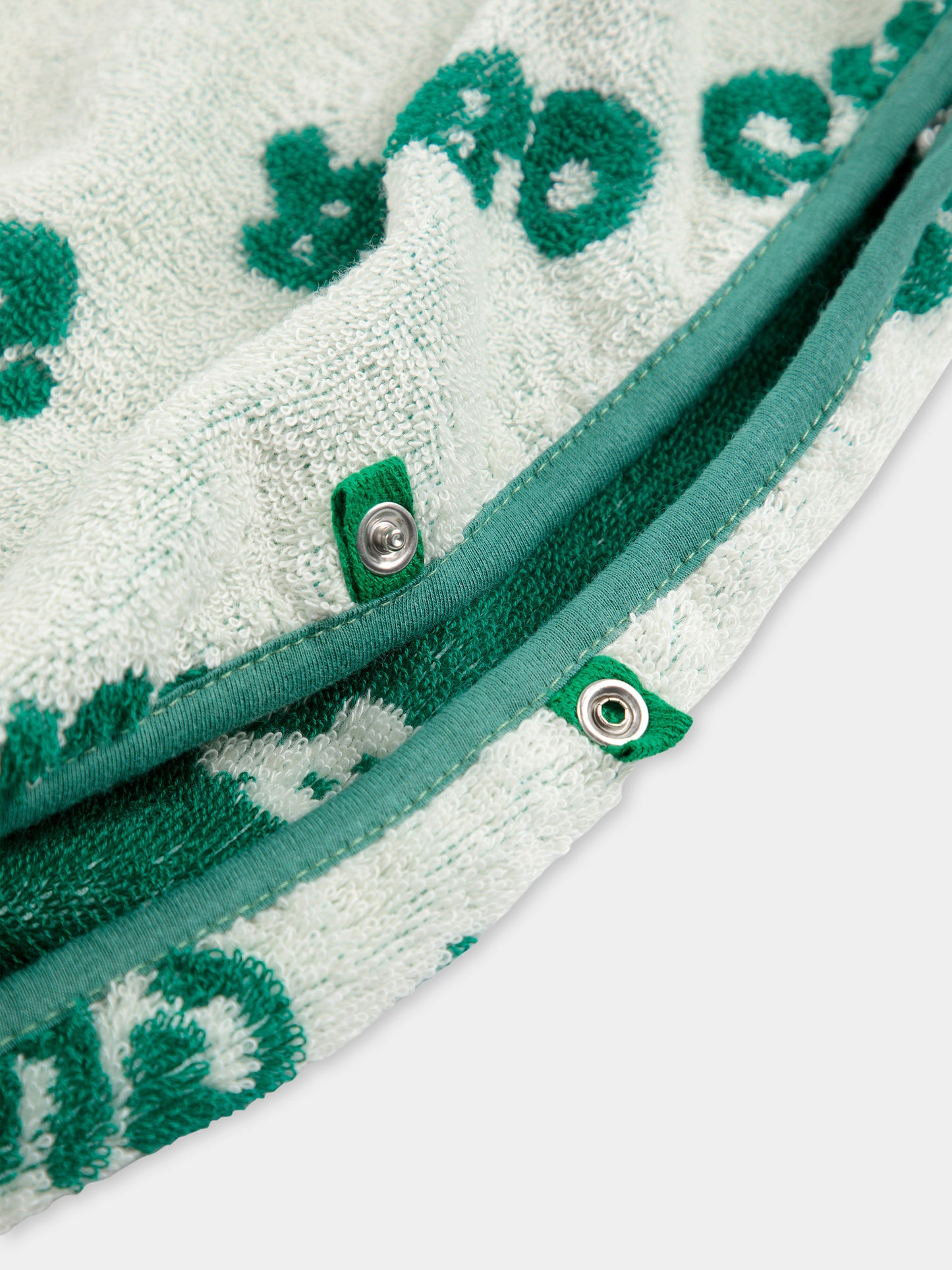 Accappatoio avorio per bambini con logo all over,Bobo Choses,B125AI034