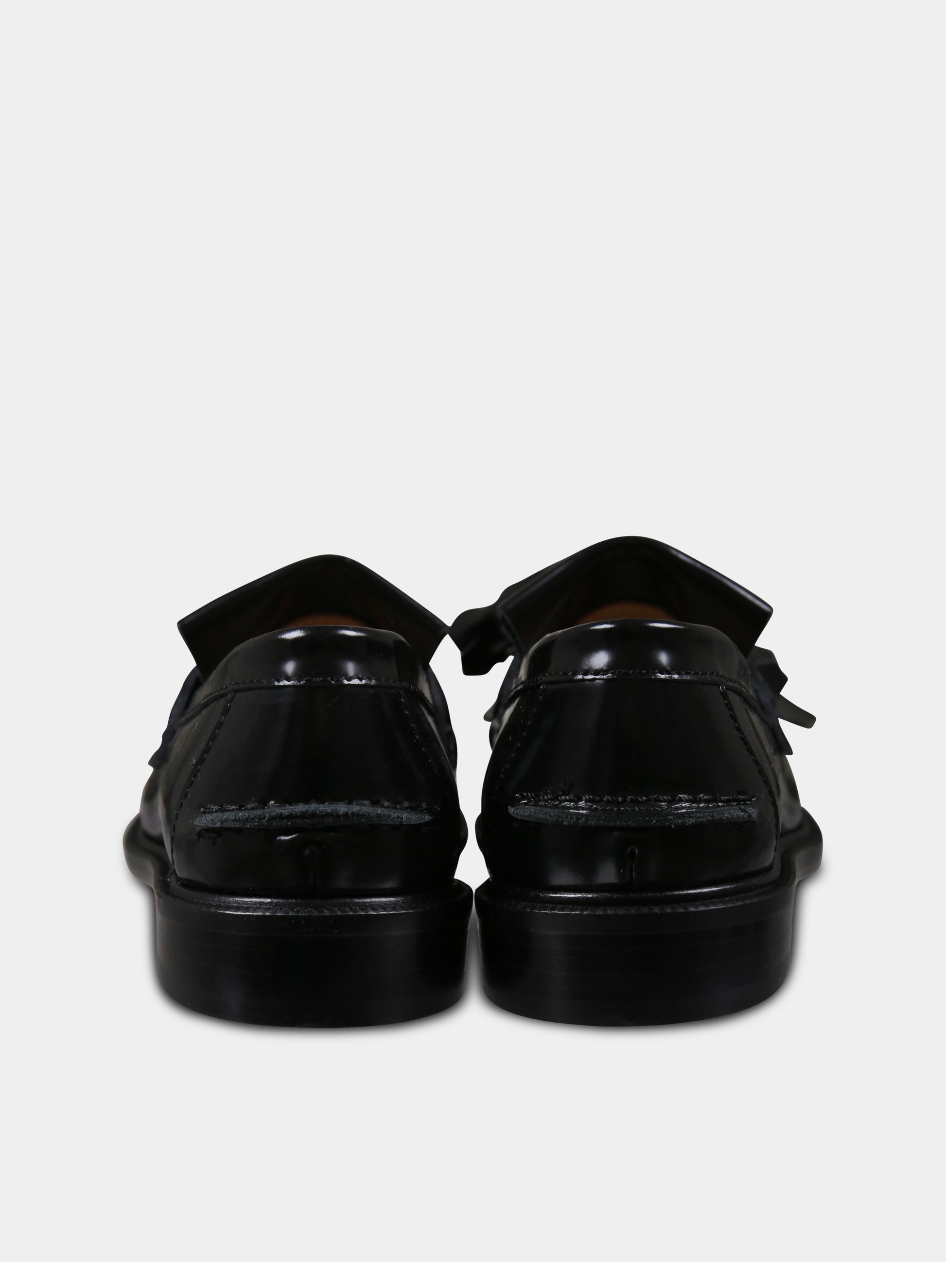 Mocassini neri per bambini con logo,Marni Kids,79597 2