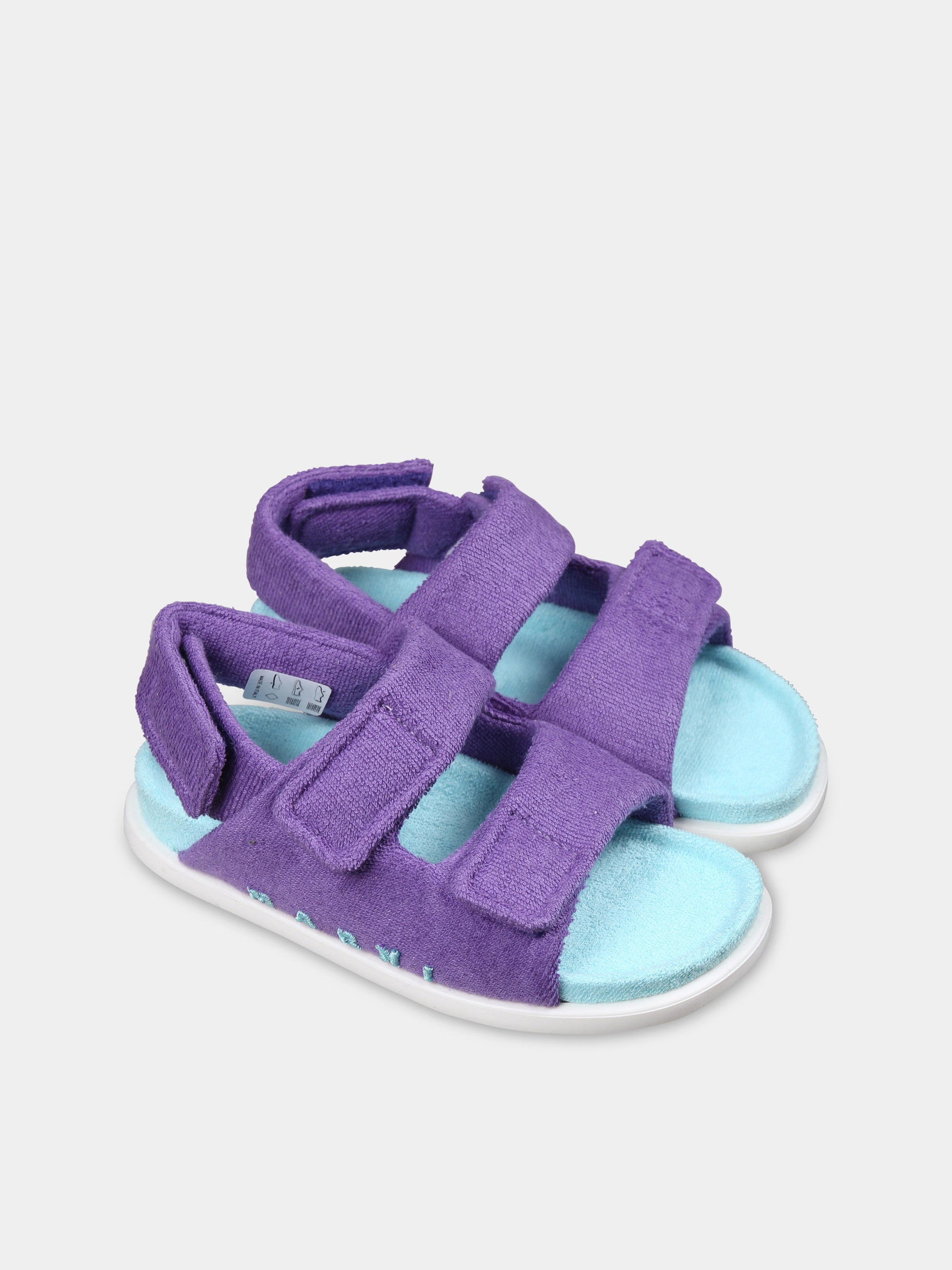 Sandali viola per bambina con logo,Marni Kids,79561 2