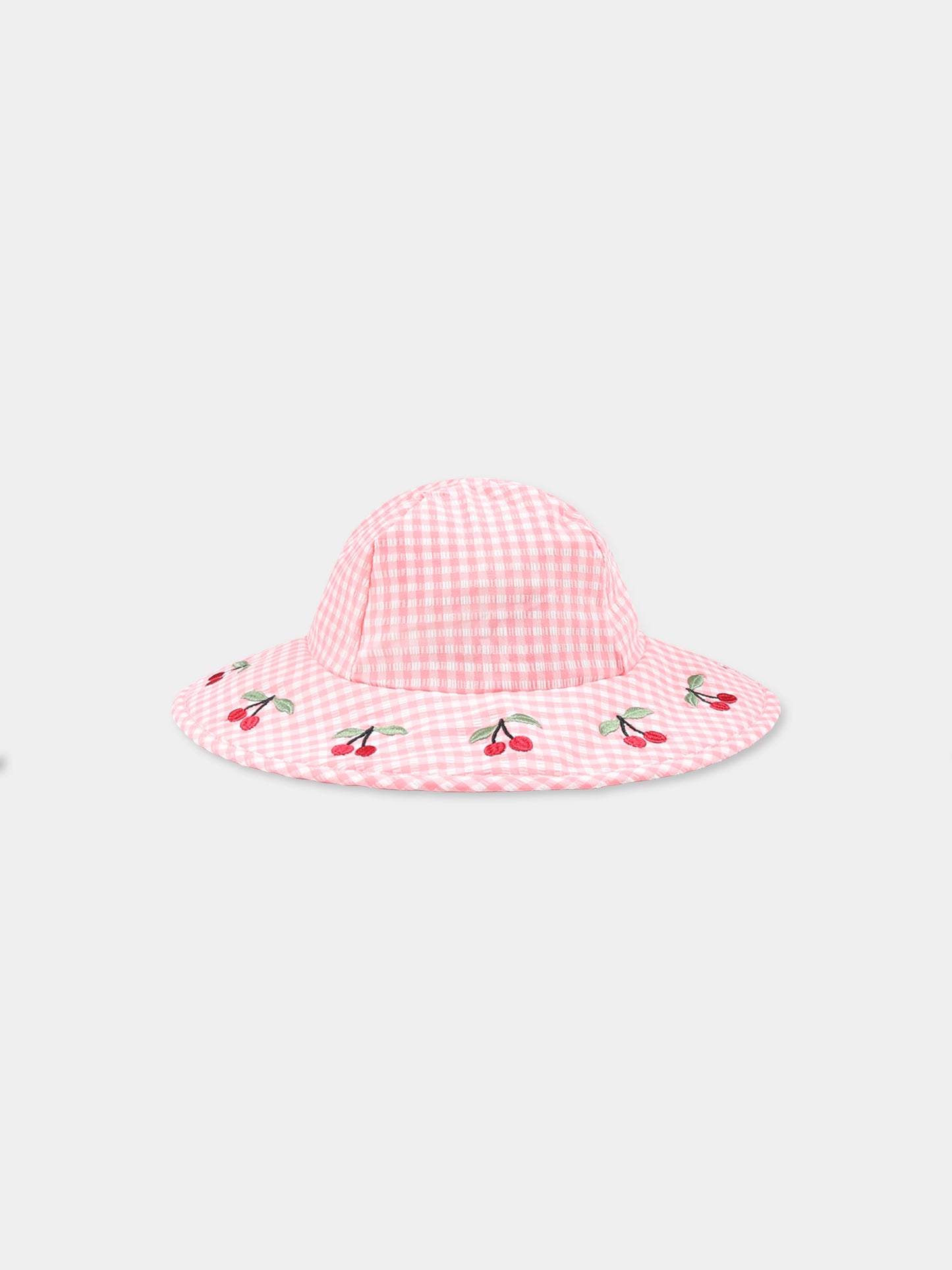 Cloche rosa per bambina con ciliegie,Konges Sløjd,KS102493 GERANIUM PINK