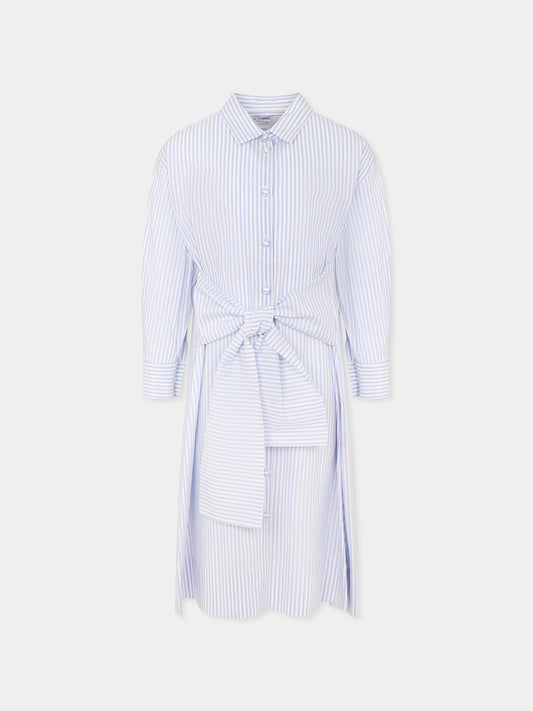 Vestito celeste per bambina con logo,Philosophy,I1E907 5146 P152