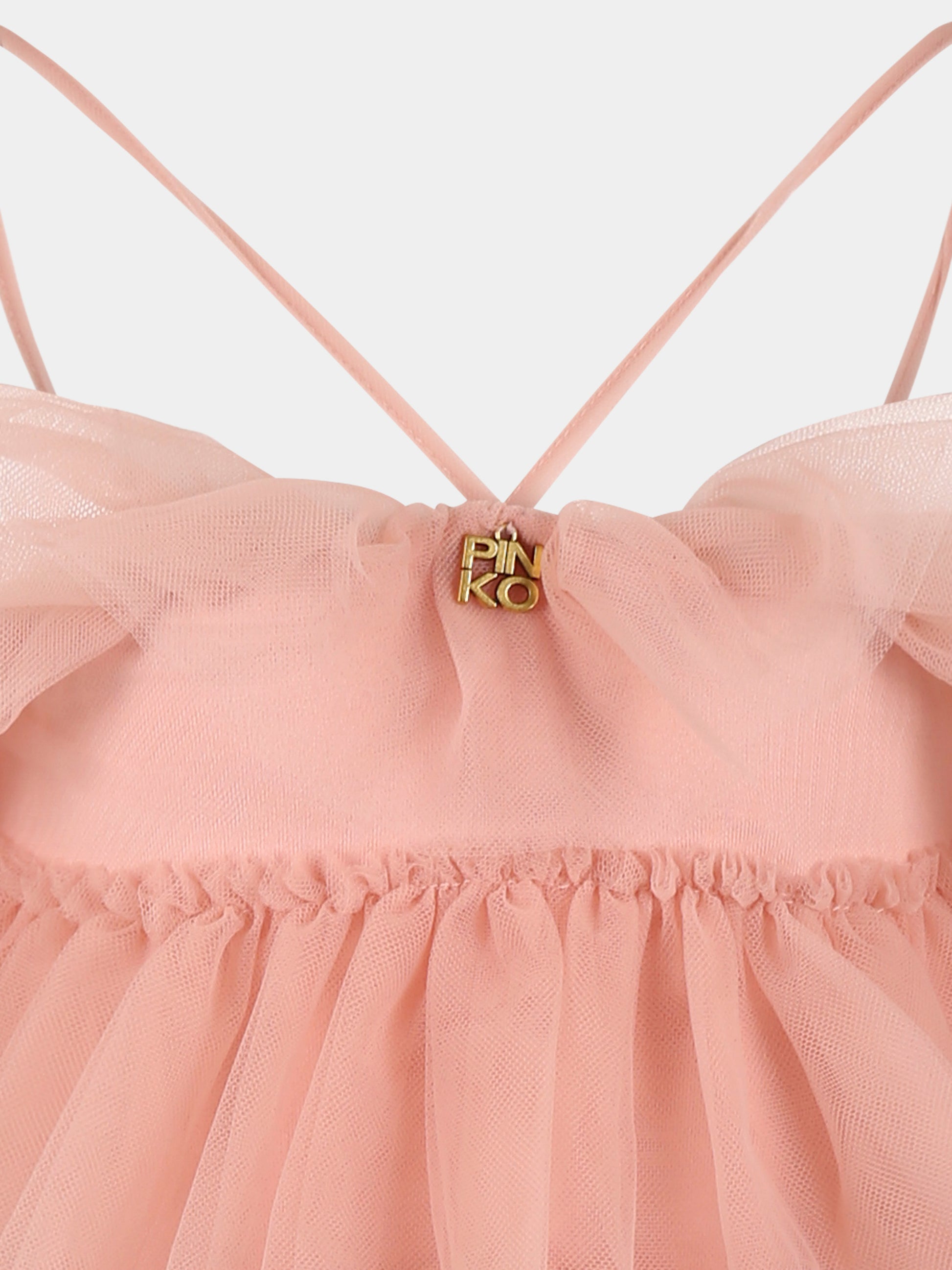 Jumpsuit rosa per bambina con logo,Pinko,KFTA004 0 TU005 C052