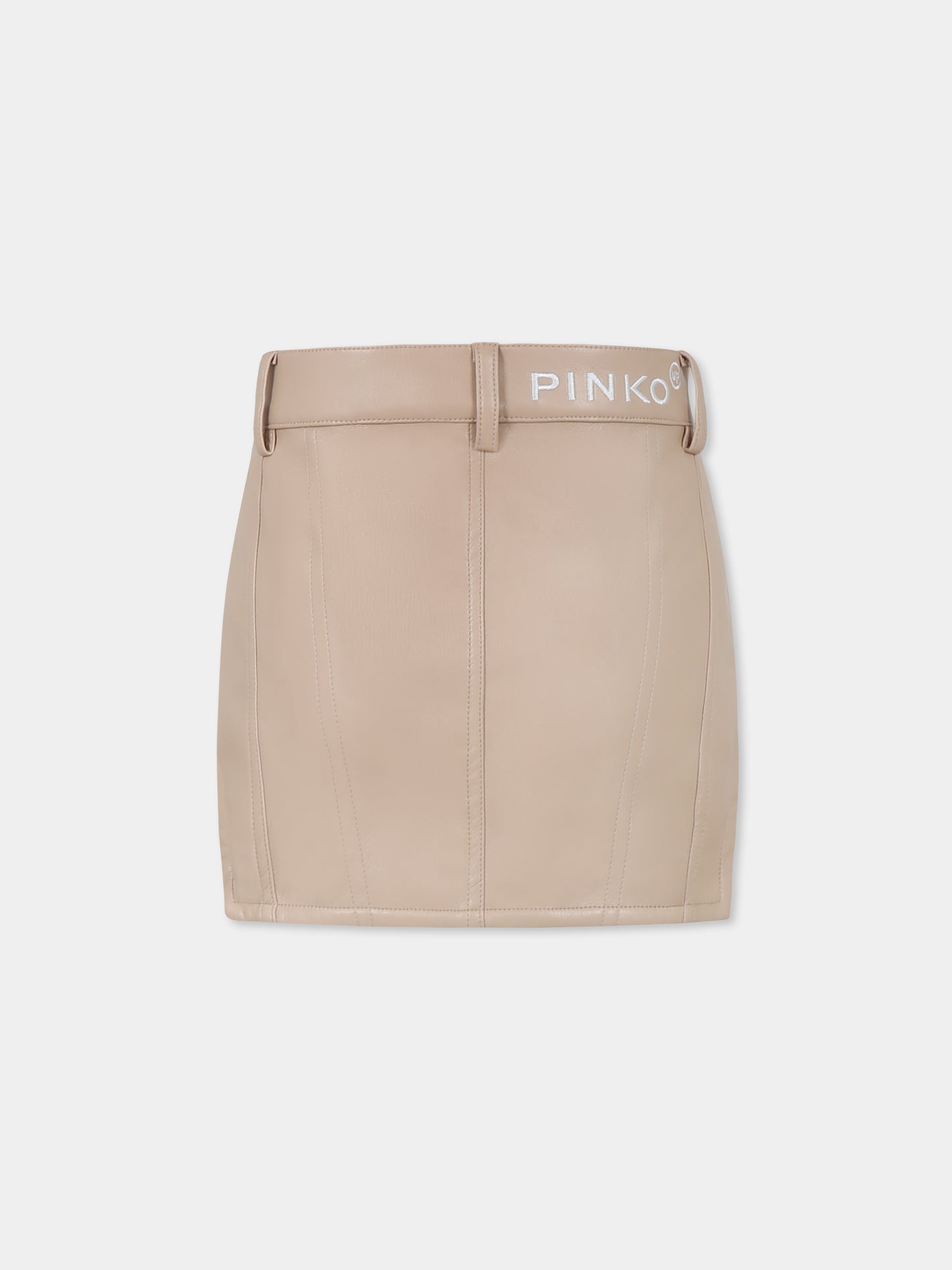 Gonna rosa per bambina con logo,Pinko,KFGO002 0 PE073 D701