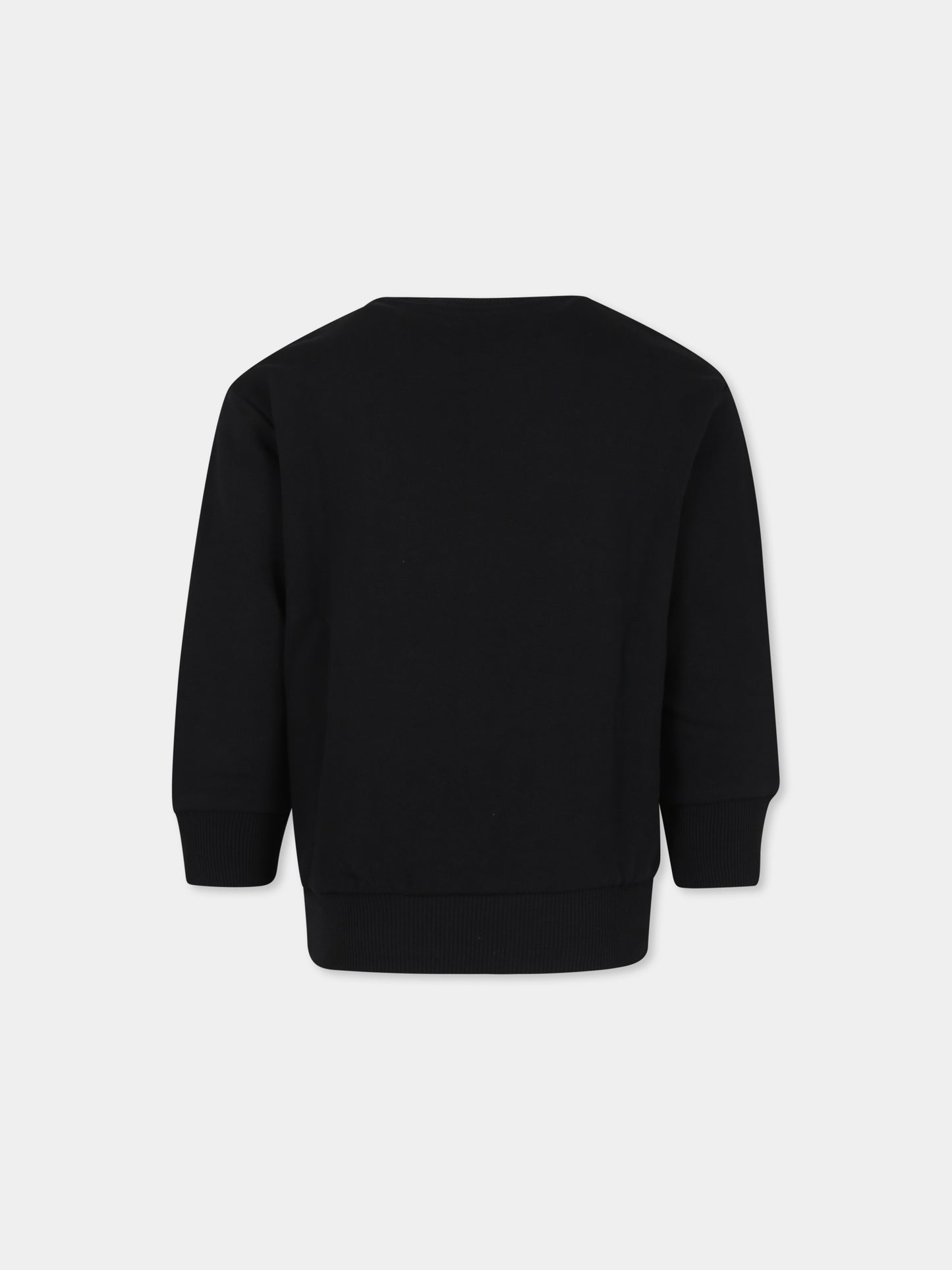 Felpa nera per bambino con logo,Diesel,J01906 KYAYE K900