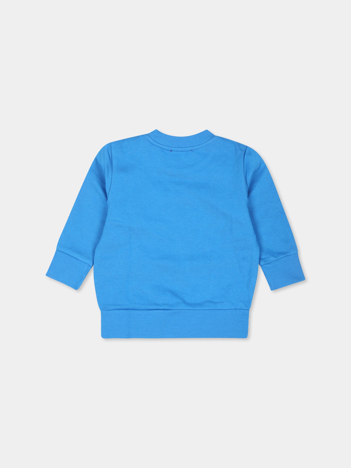 Felpa azzurra per neonato con logo,Diesel,K00513 KYAXZ K881