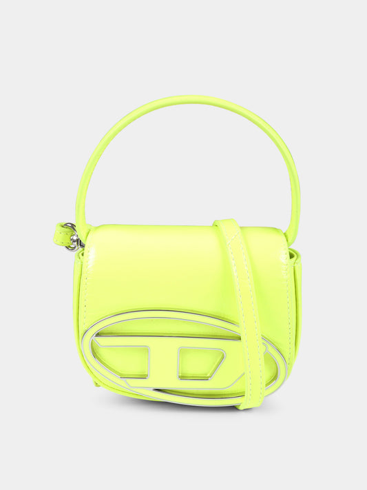Borsa gialla per bambina con logo,Diesel,J01572 P3193 T3121