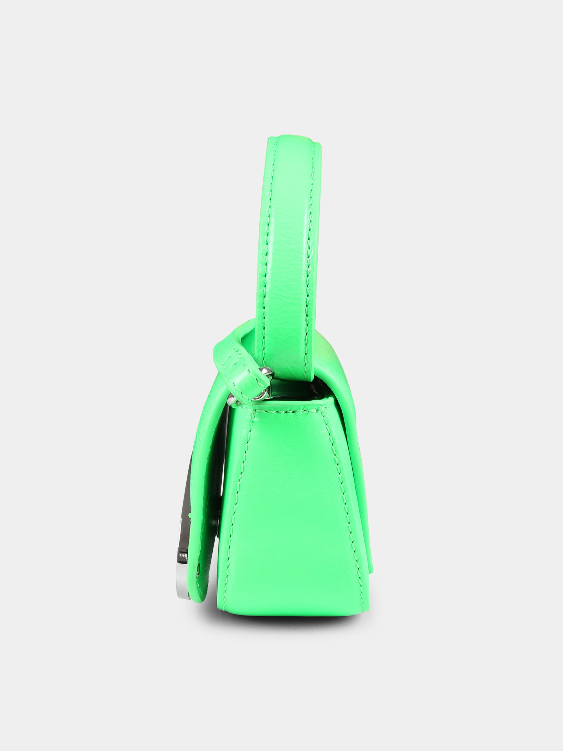 Borsa verde per bambina con logo,Diesel,J01572 P3193 T7451