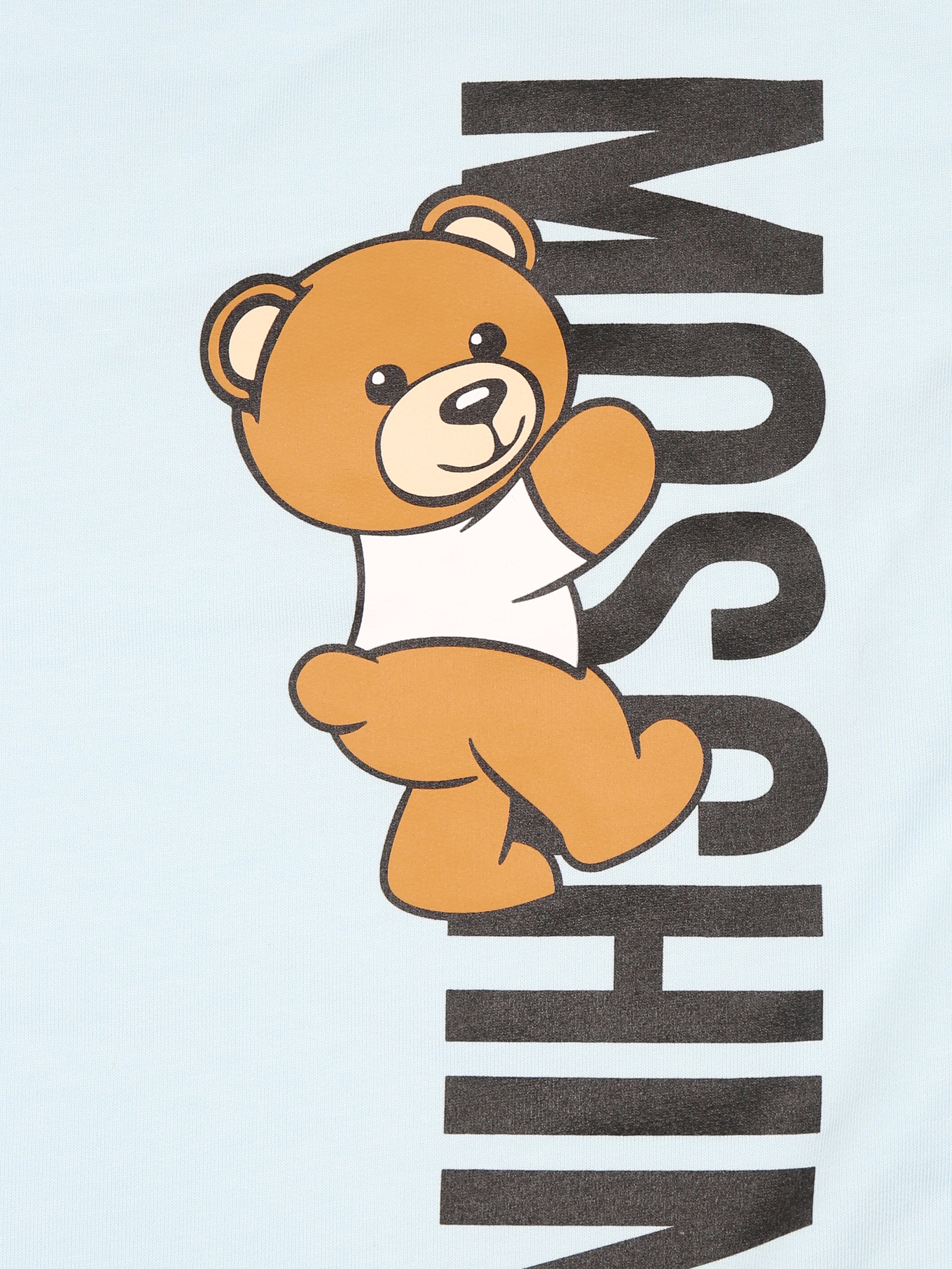 Sacco nanna celeste per neonato con Teddy Bear,Moschino Kids,MUE00P LCA30 40304