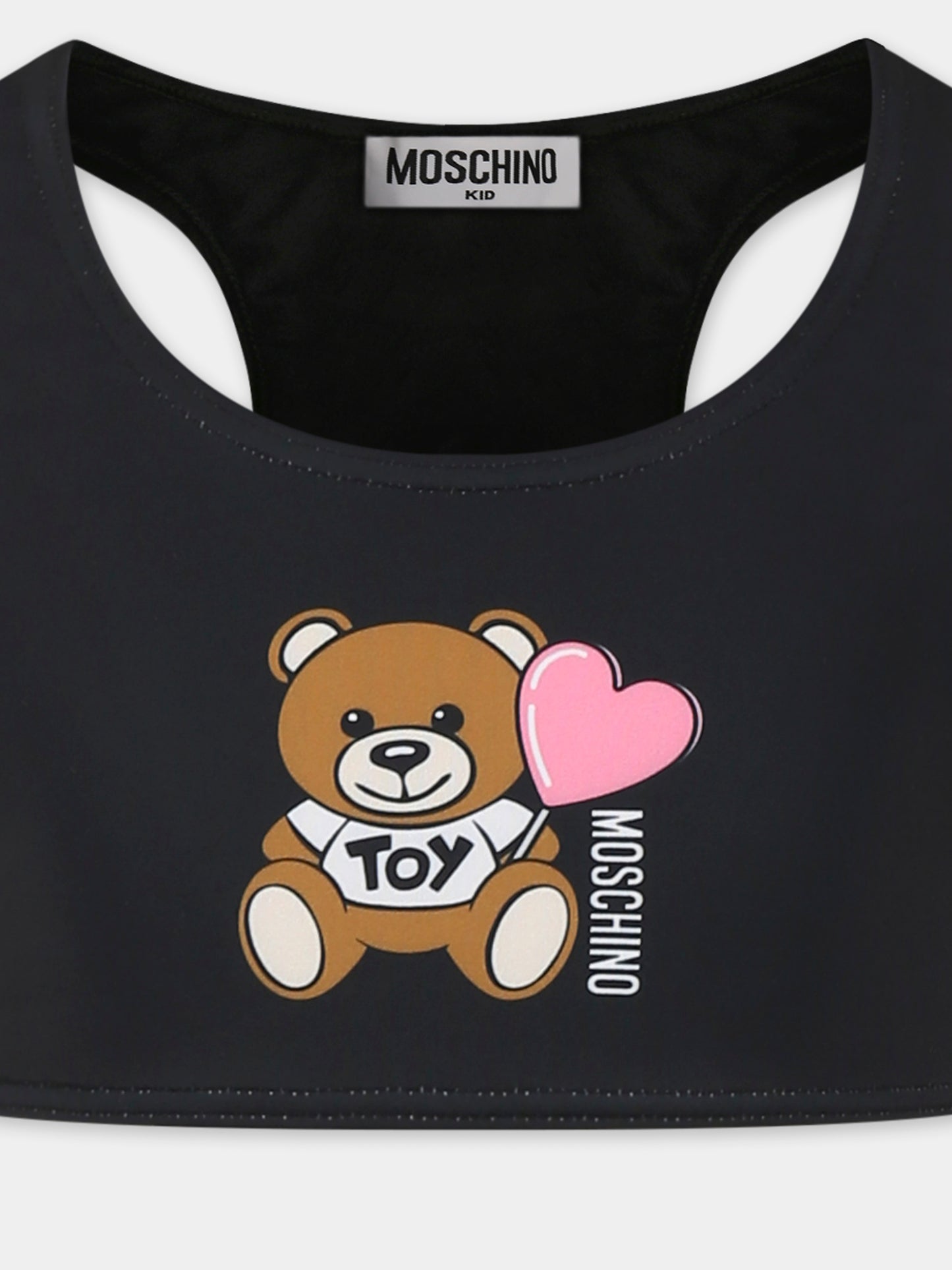 Bikini nero per bambina con Teddy Bear,Moschino Kids,HAL00P LKA00 60100