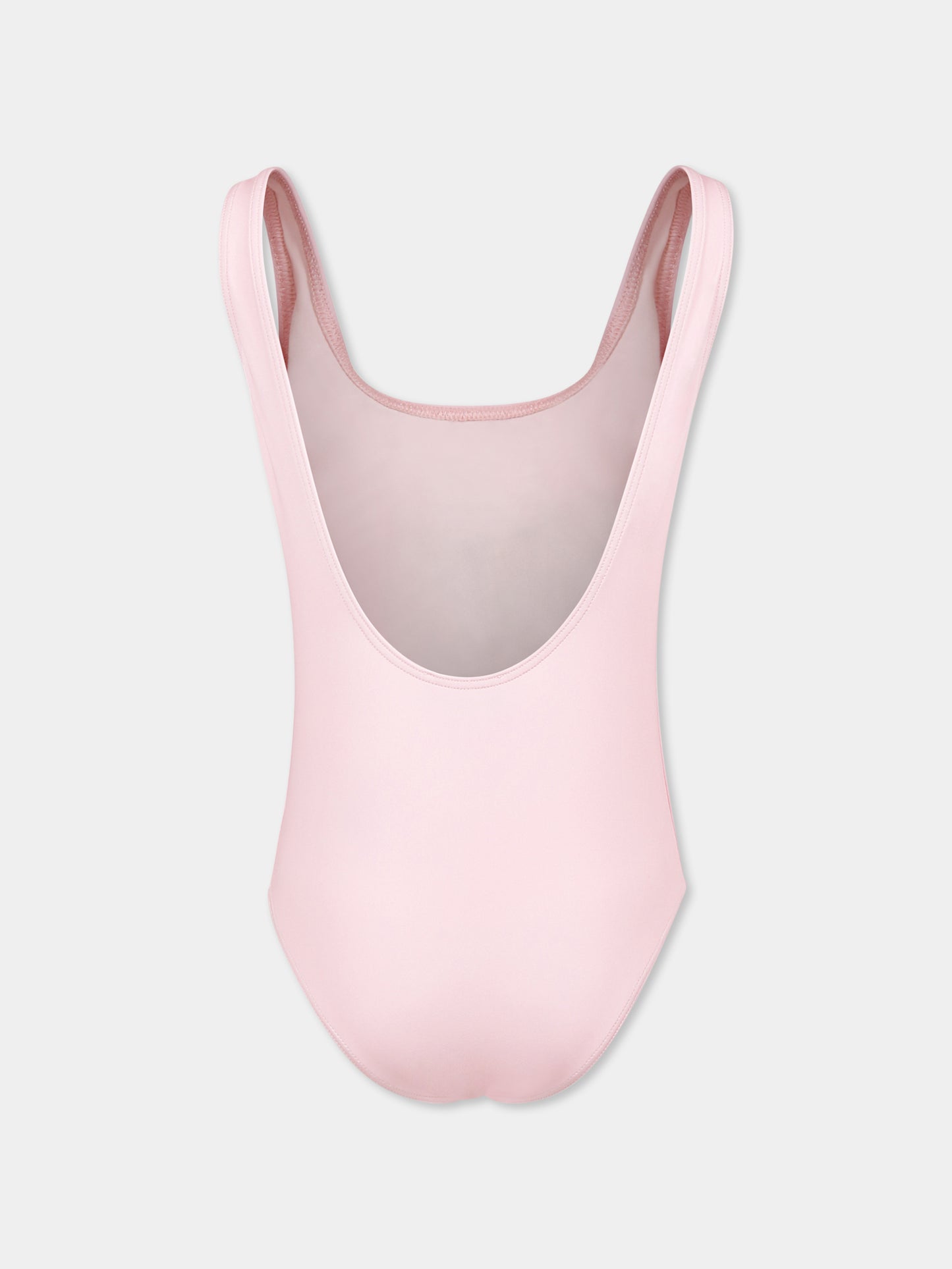 Pink swimsuit for girl with Teddy Bear