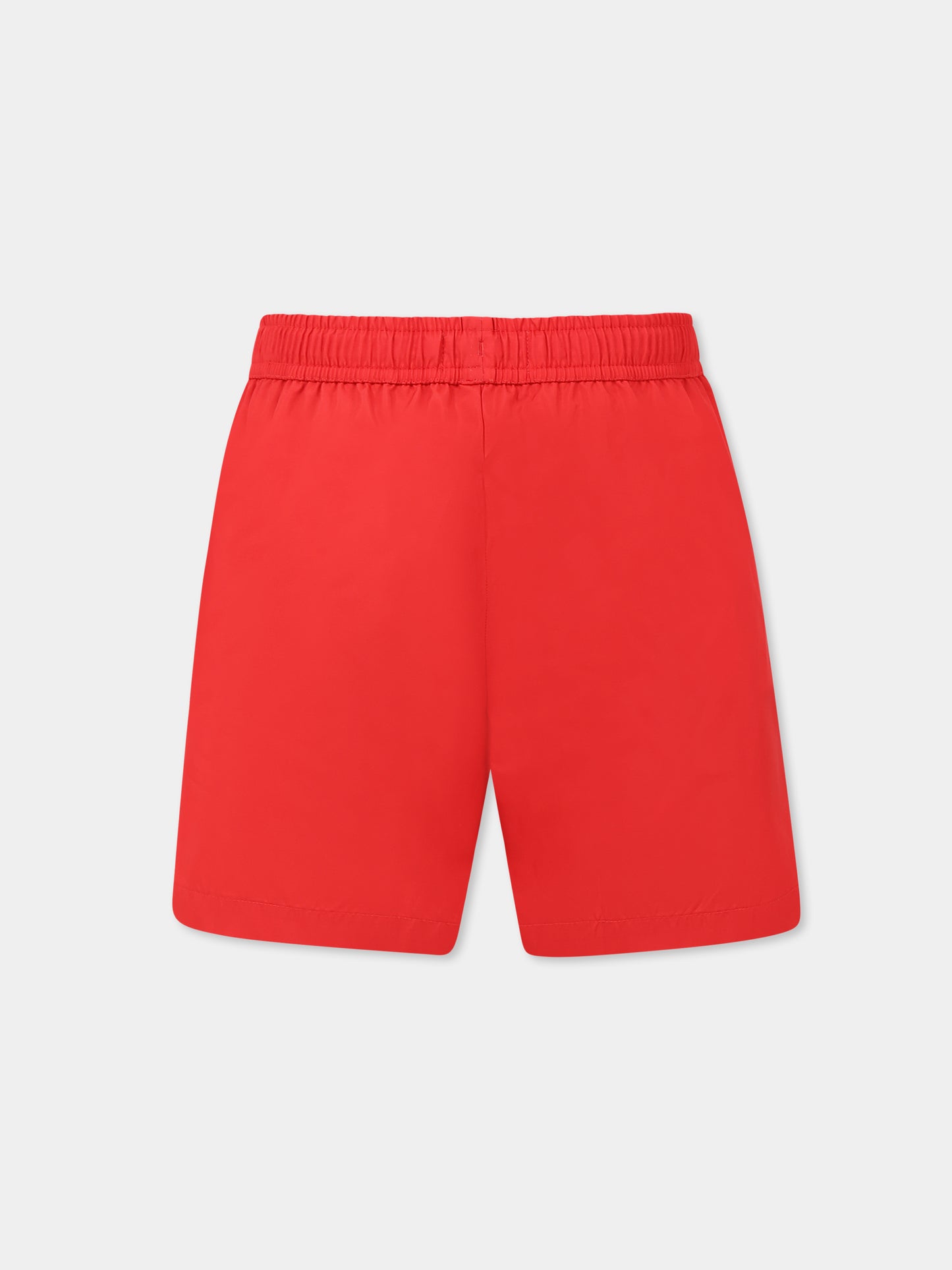 Boxer mare rosso per bambino con Teddy Bear,Moschino Kids,HRL01C LKA02 50109