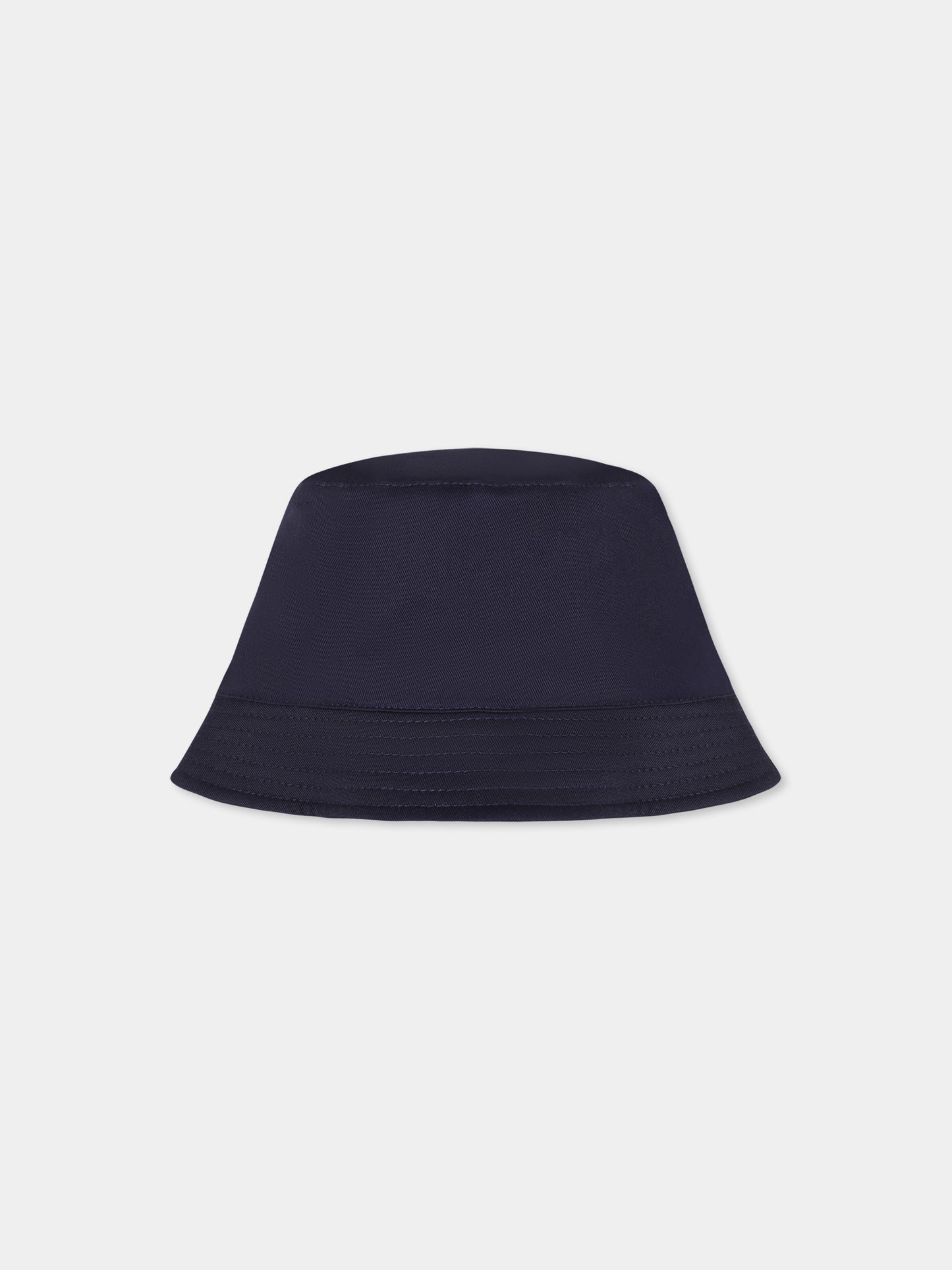 Cloche blu per neonati con Teddy Bear e logo nero,Moschino Kids,MMX057 LPA01 40016