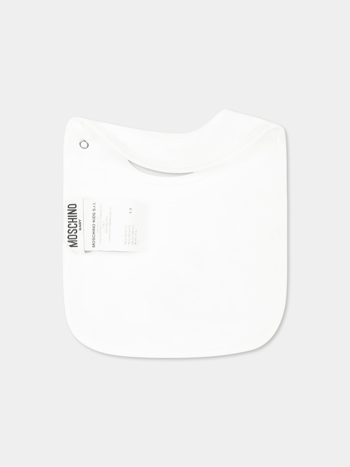 Set avorio per neonati con Teddy Bear e logo,Moschino Kids,MNY04G LCA19 10101