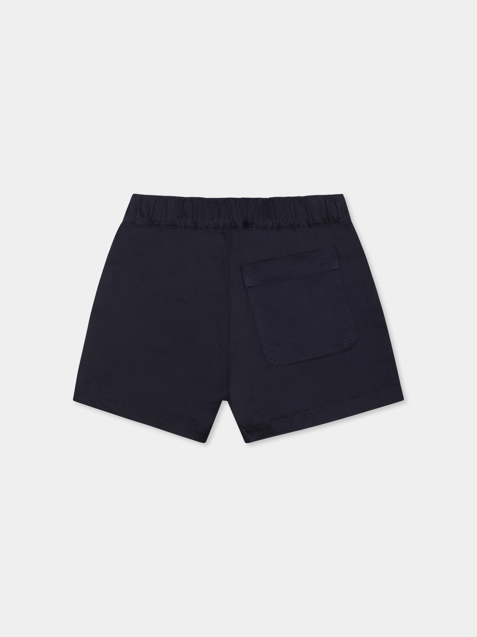 Shorts blu per neonato con Teddy Bear,Moschino Kids,MUQ018 LPA01 40016