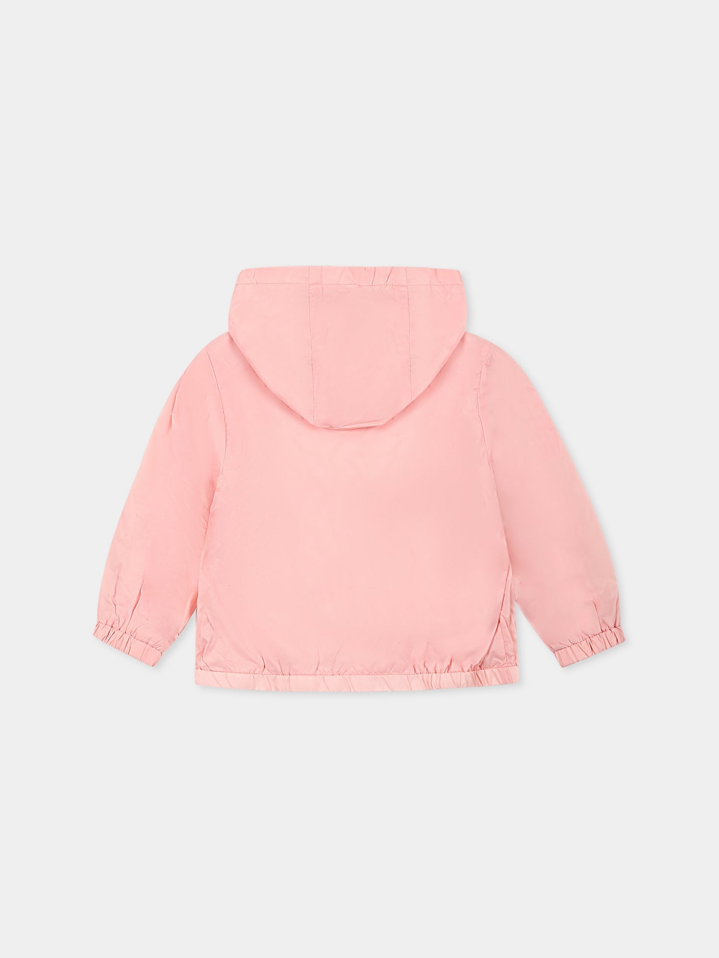 Giacca a vento rosa per neonata con Teddy Bear,Moschino Kids,MUS02W L3A69 50209