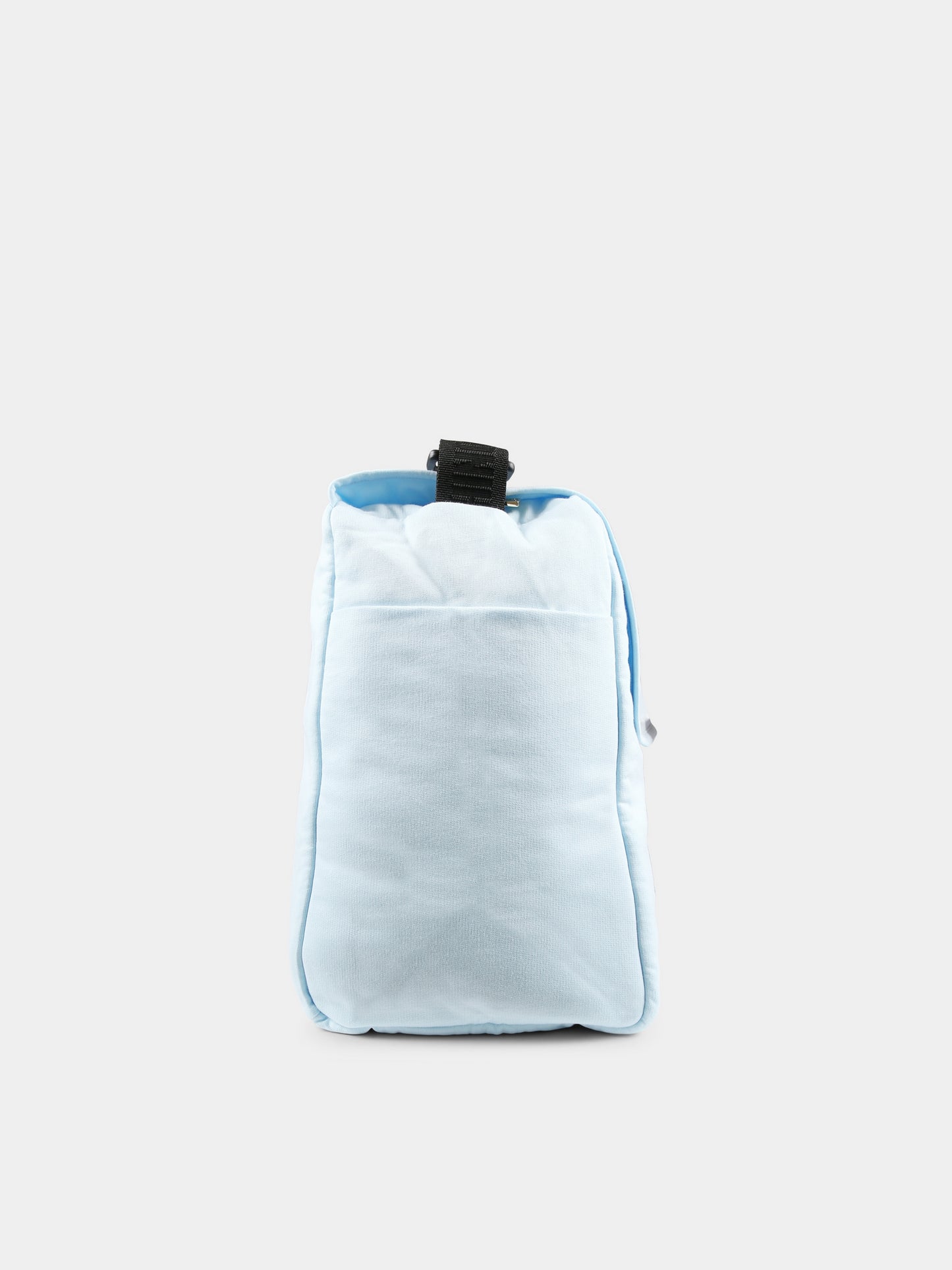 Light blue changing bag for baby boy with Teddy Bear