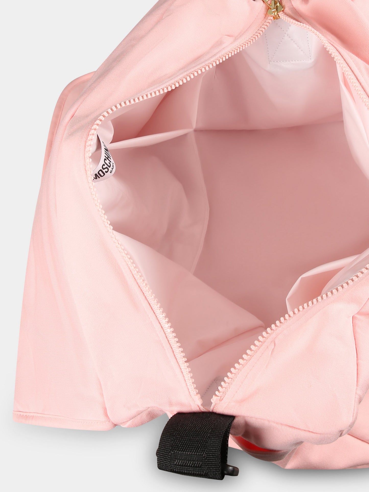 Pink changing bag for baby girl with Teddy Bear