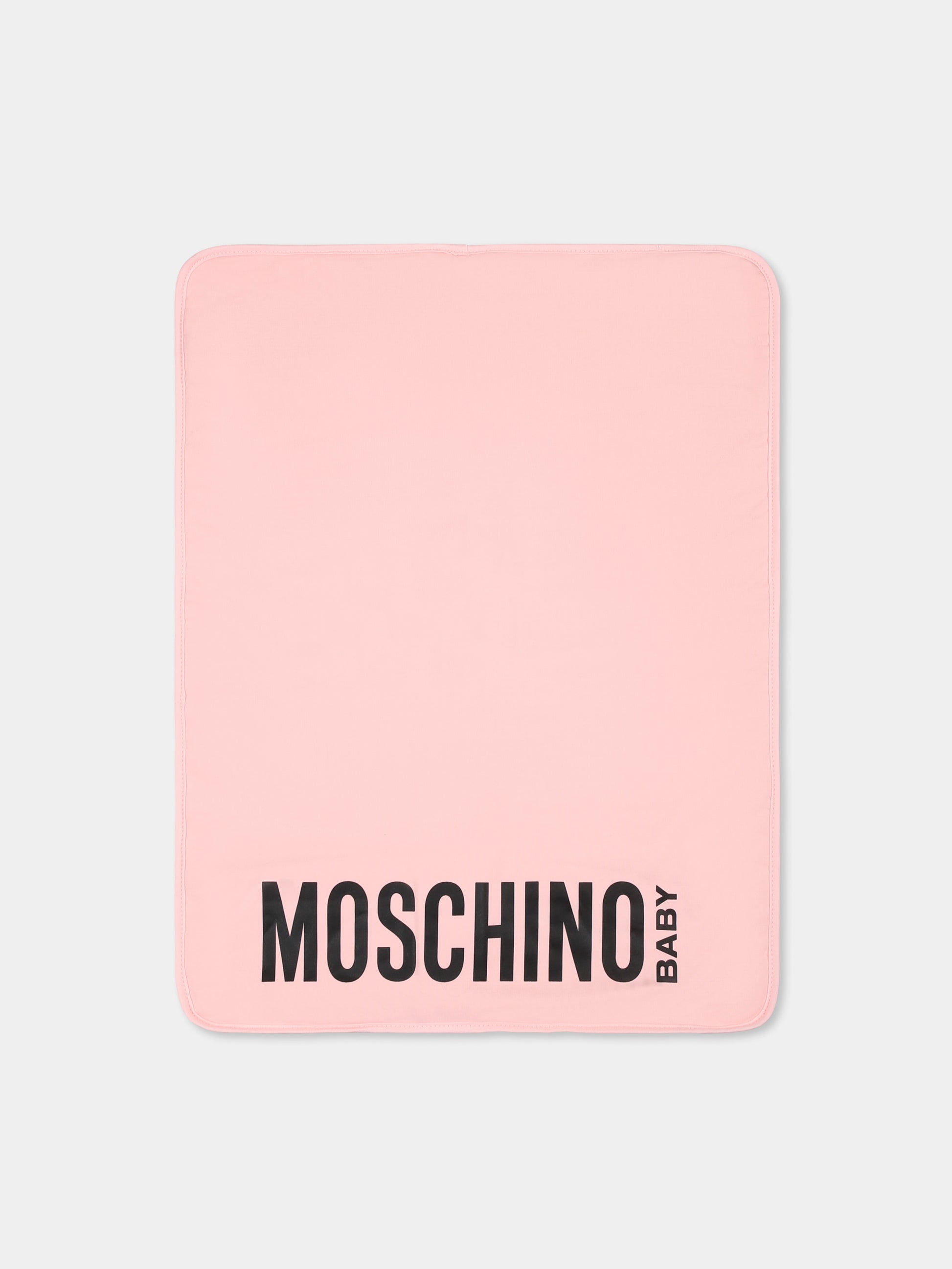 Borsa mamma rosa per neonata con Teddy Bear,Moschino Kids,MUX05C L3A89 50209