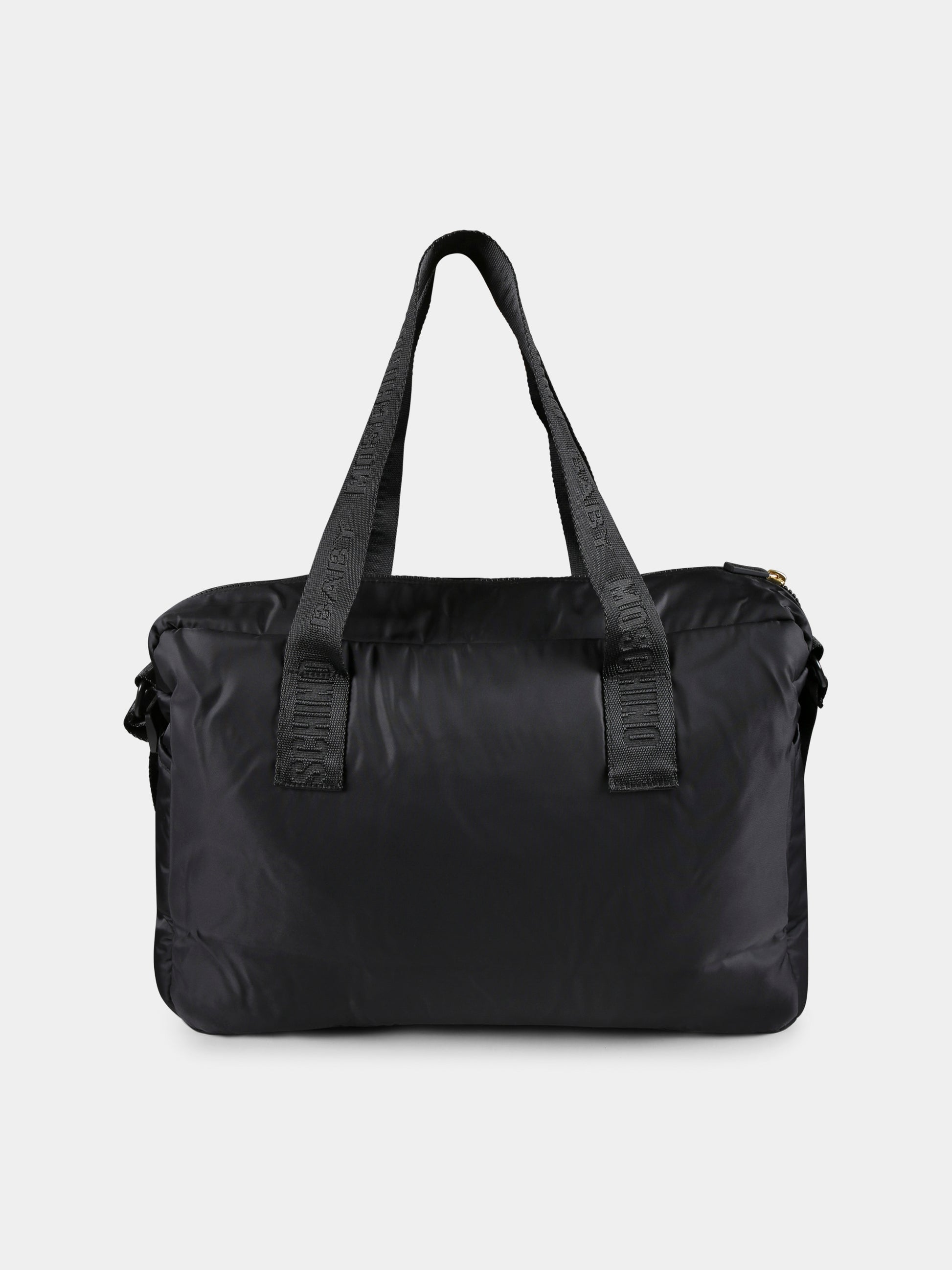 Borsa mamma nera per neonati con Teddy Bear,Moschino Kids,MUX05C L3A89 60100