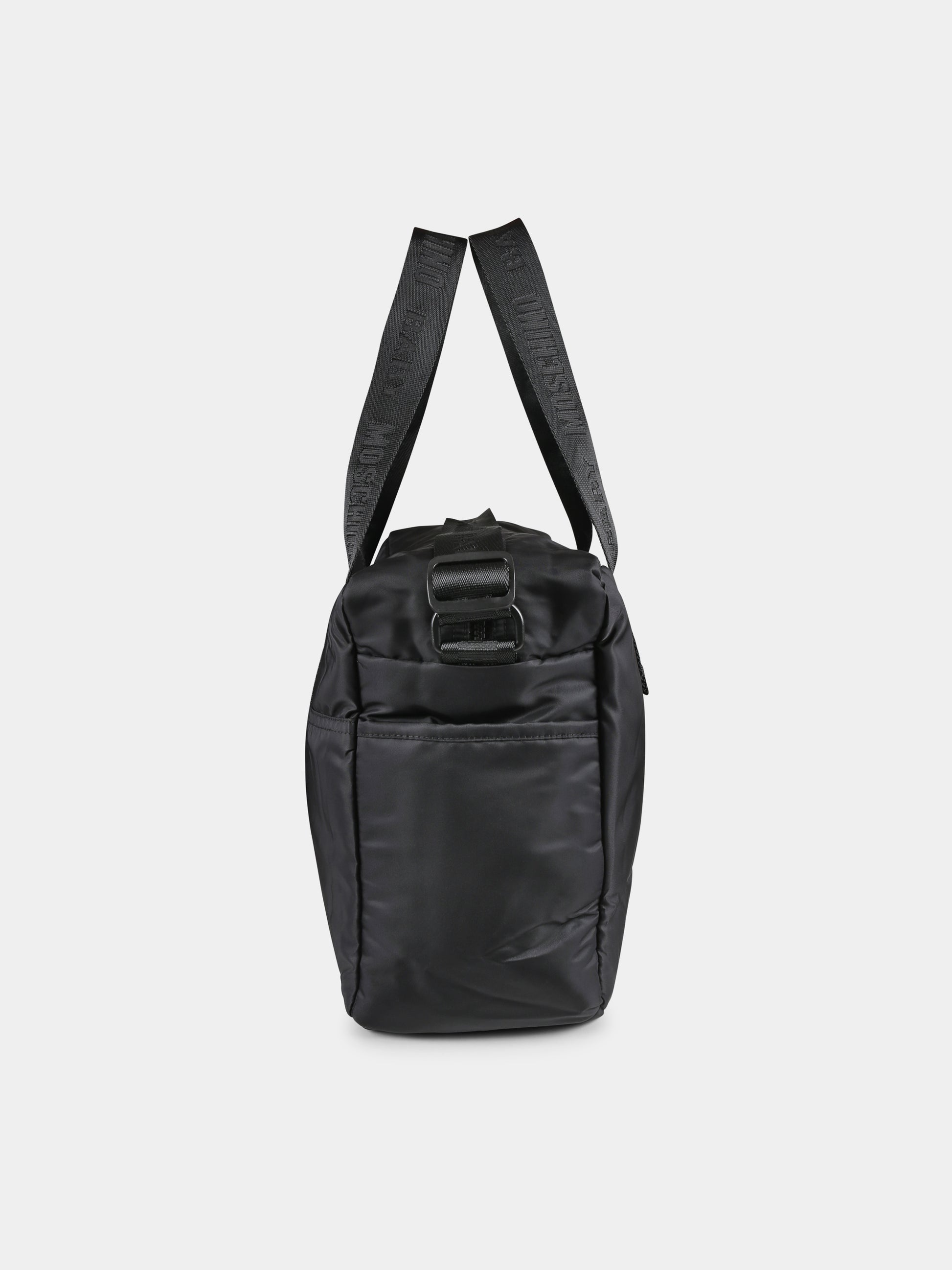 Borsa mamma nera per neonati con Teddy Bear,Moschino Kids,MUX05C L3A89 60100